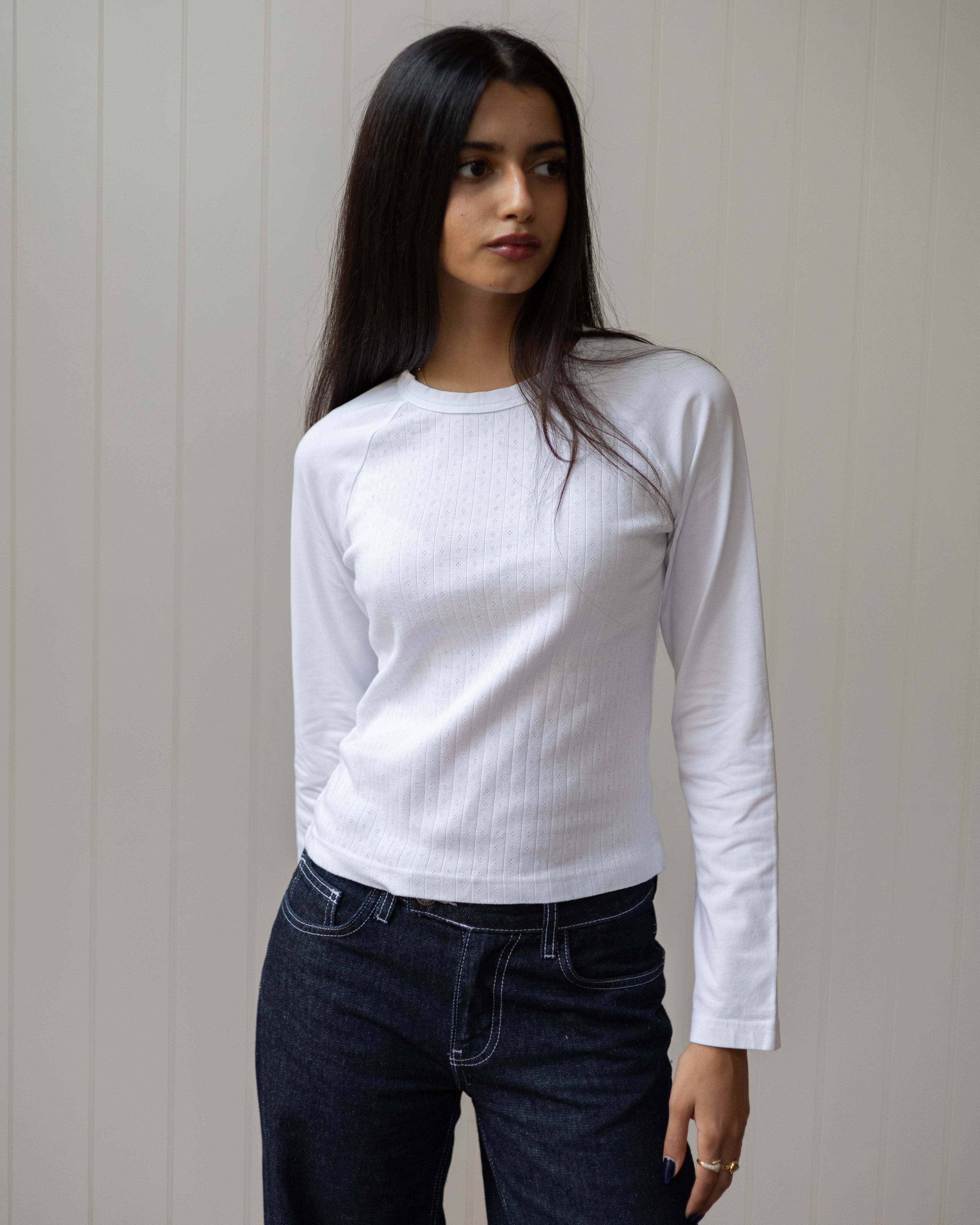 Long Sleeve Tee - White