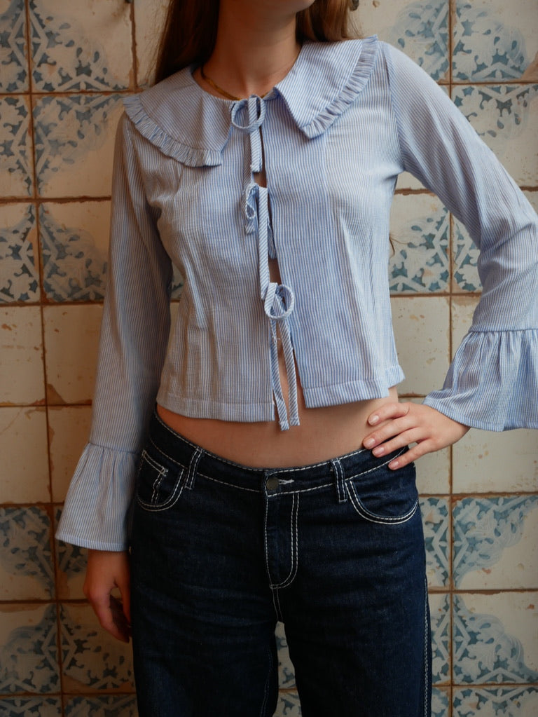 The Sadie Shirt - Baby Blue