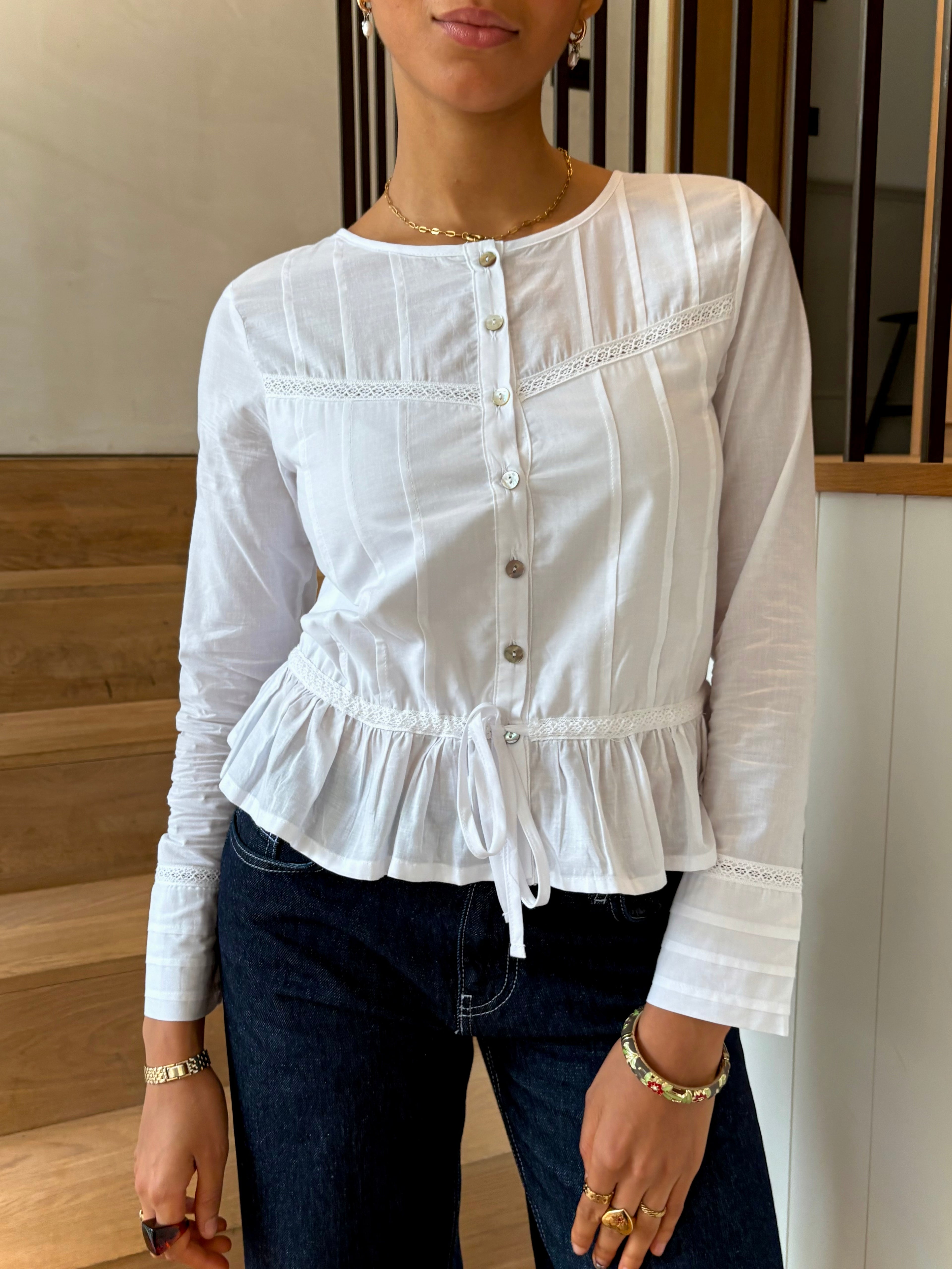 Mina Blouse - White