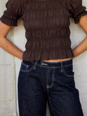The Nina Jeans - Indigo & White
