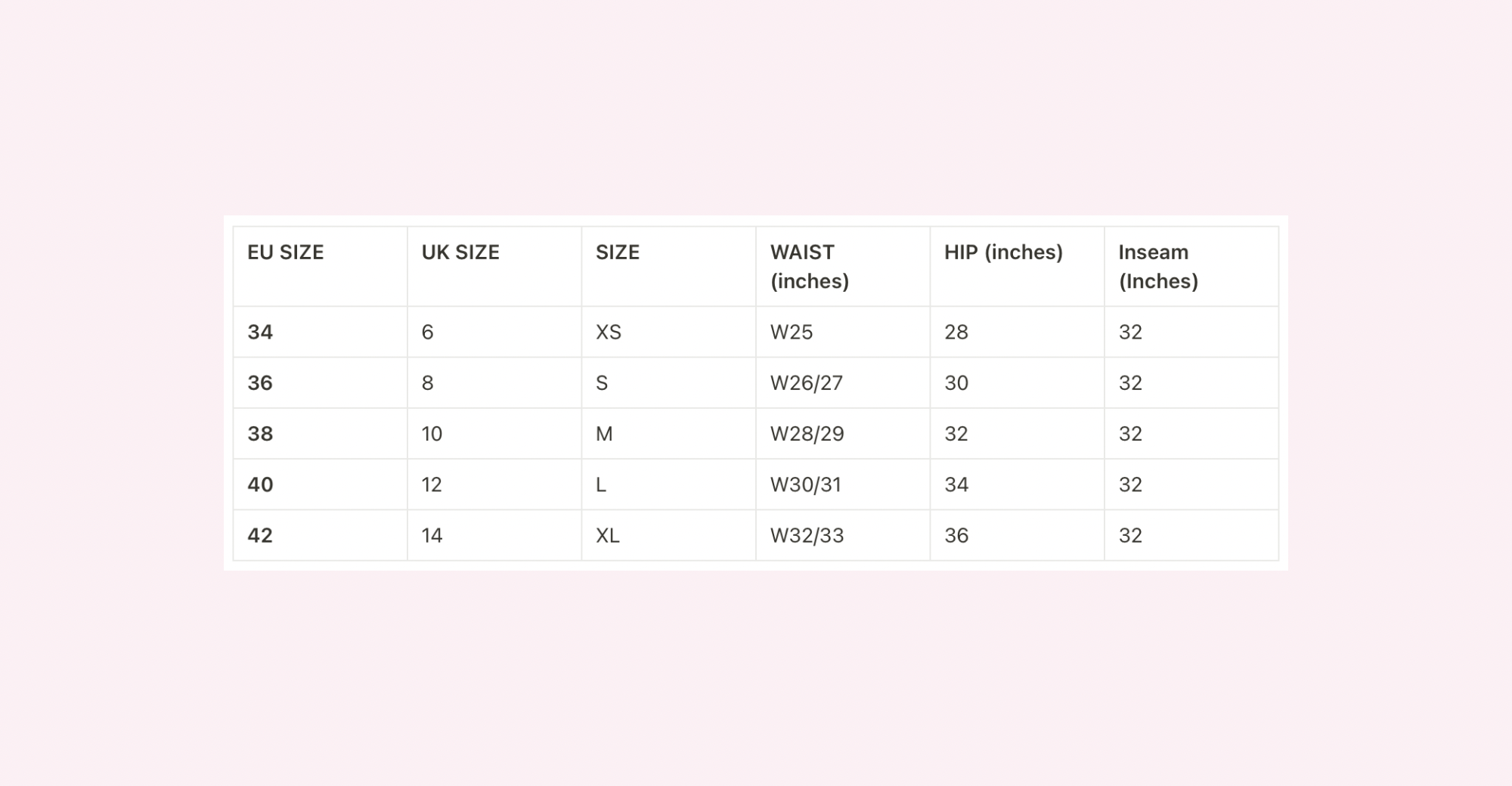 Size 14 online jeans in inches