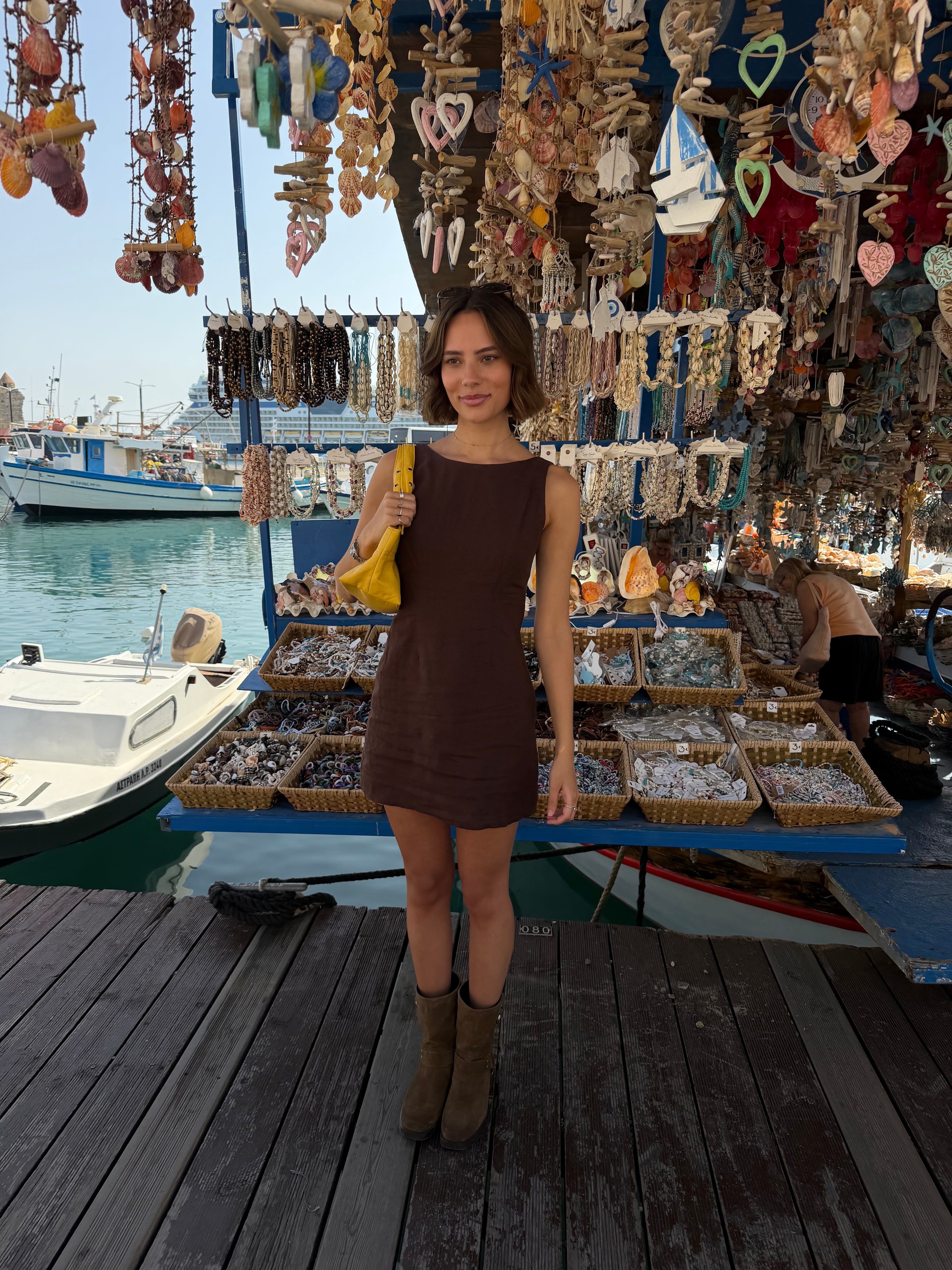 Maddie Dress - Brown
