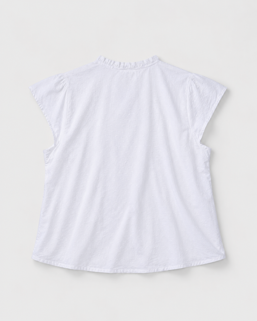 Callie Short Sleeve Blouse - White