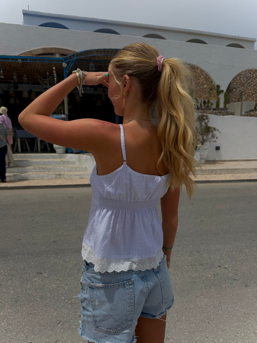 Sylvie Top - Blue Check