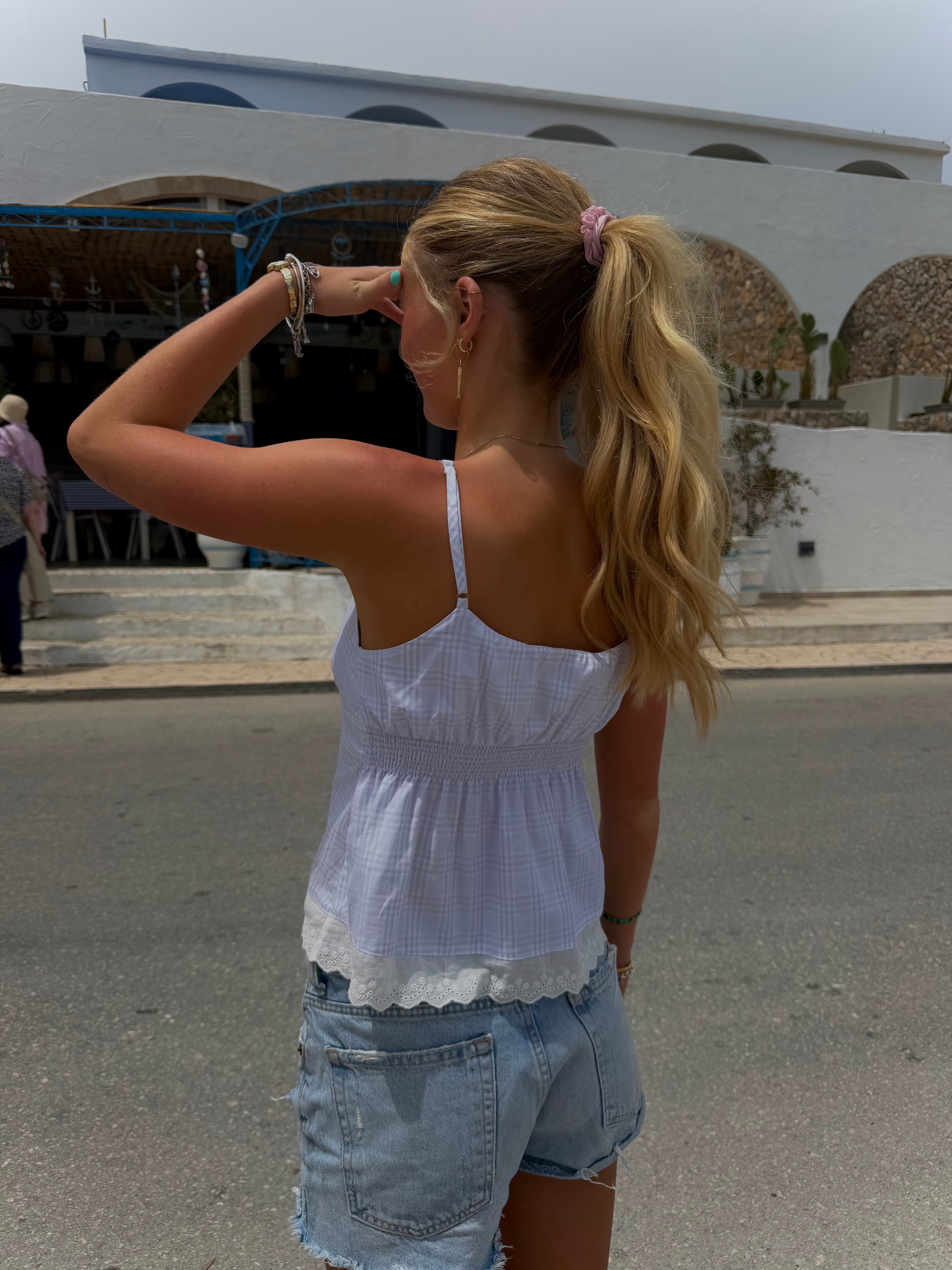 Sylvie Top - Blue Check