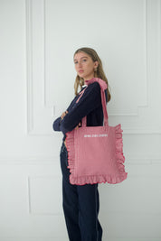 Gingham Tote Bag - Red