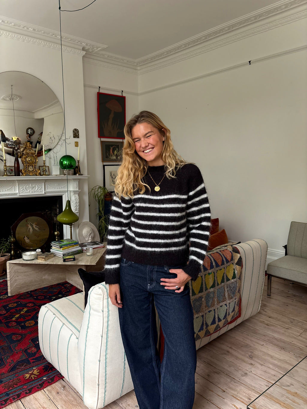 Cara Jumper - Black & White