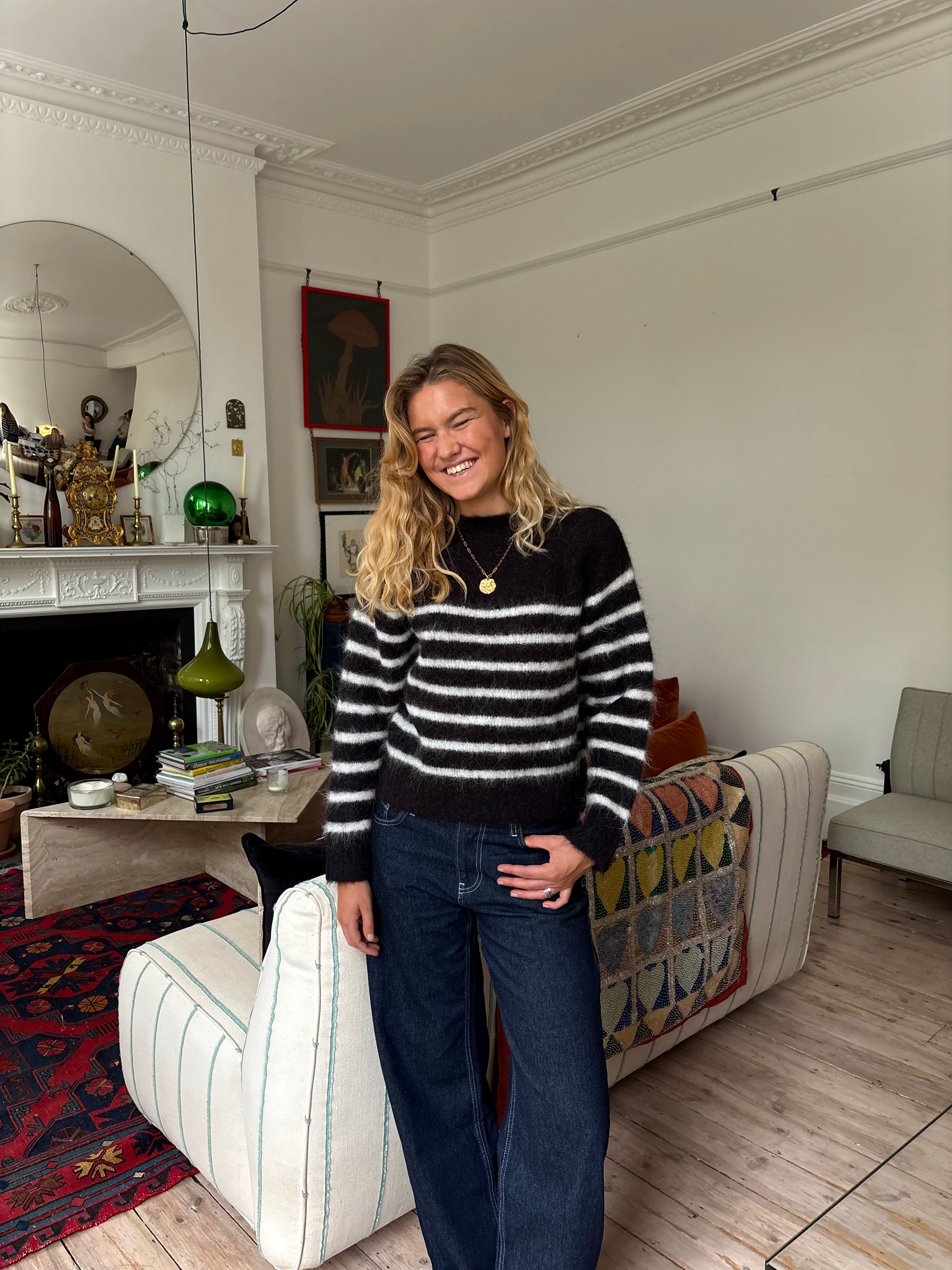 Cara Jumper - Black & White