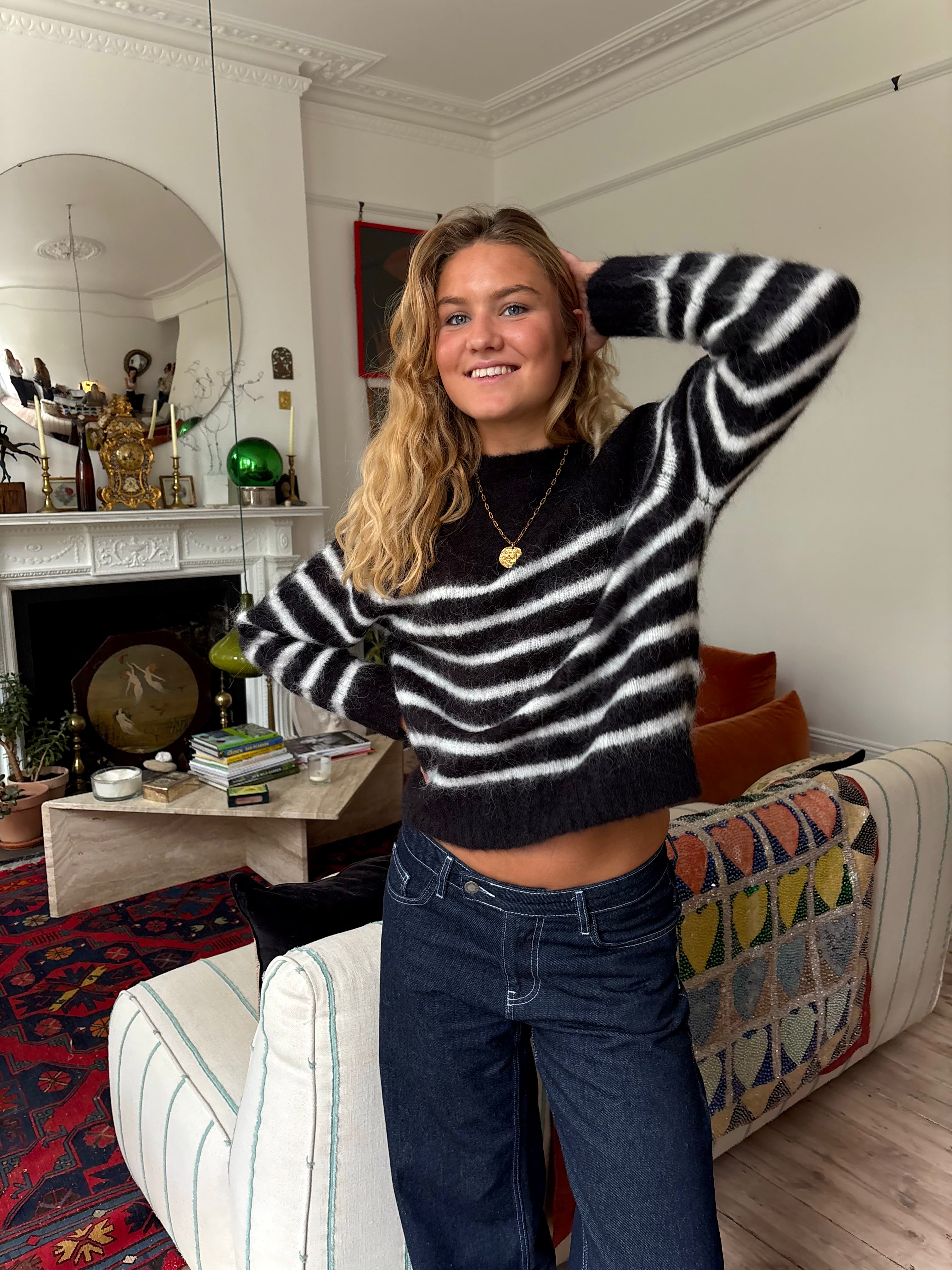 Cara Jumper - Black & White