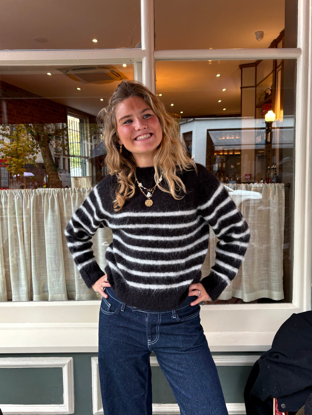 Cara Jumper - Black & White