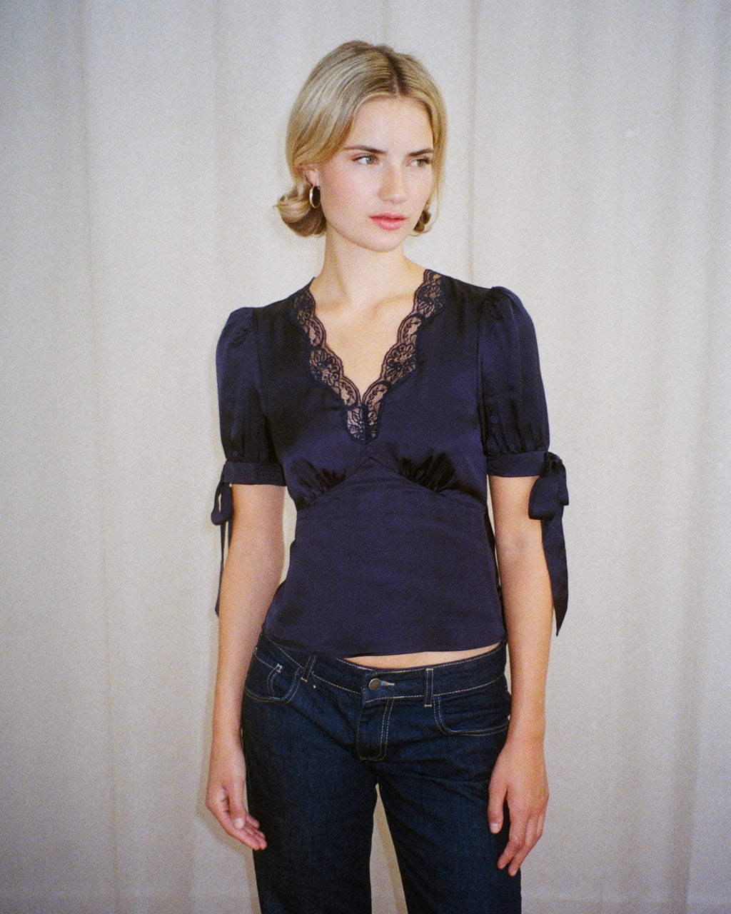 Daphne Blouse - Navy