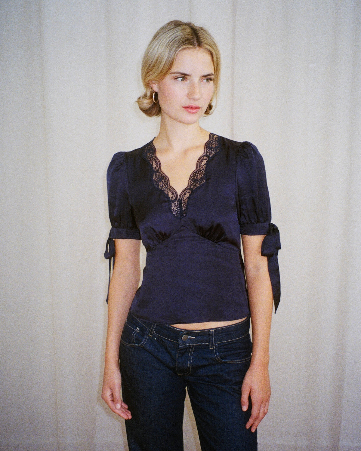 Daphne Blouse - Navy