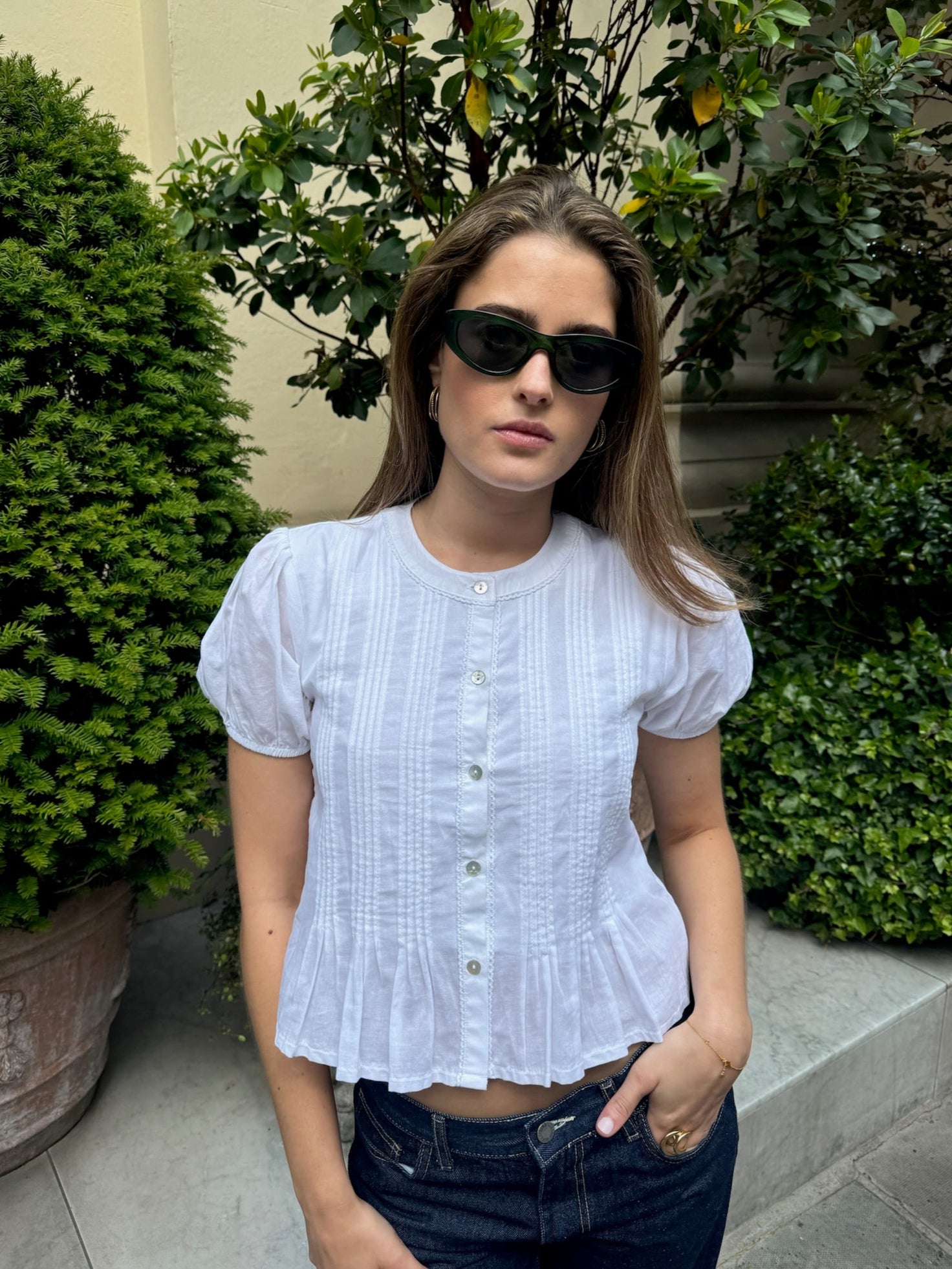 The Emma Blouse - White