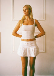 White Mini Skirt