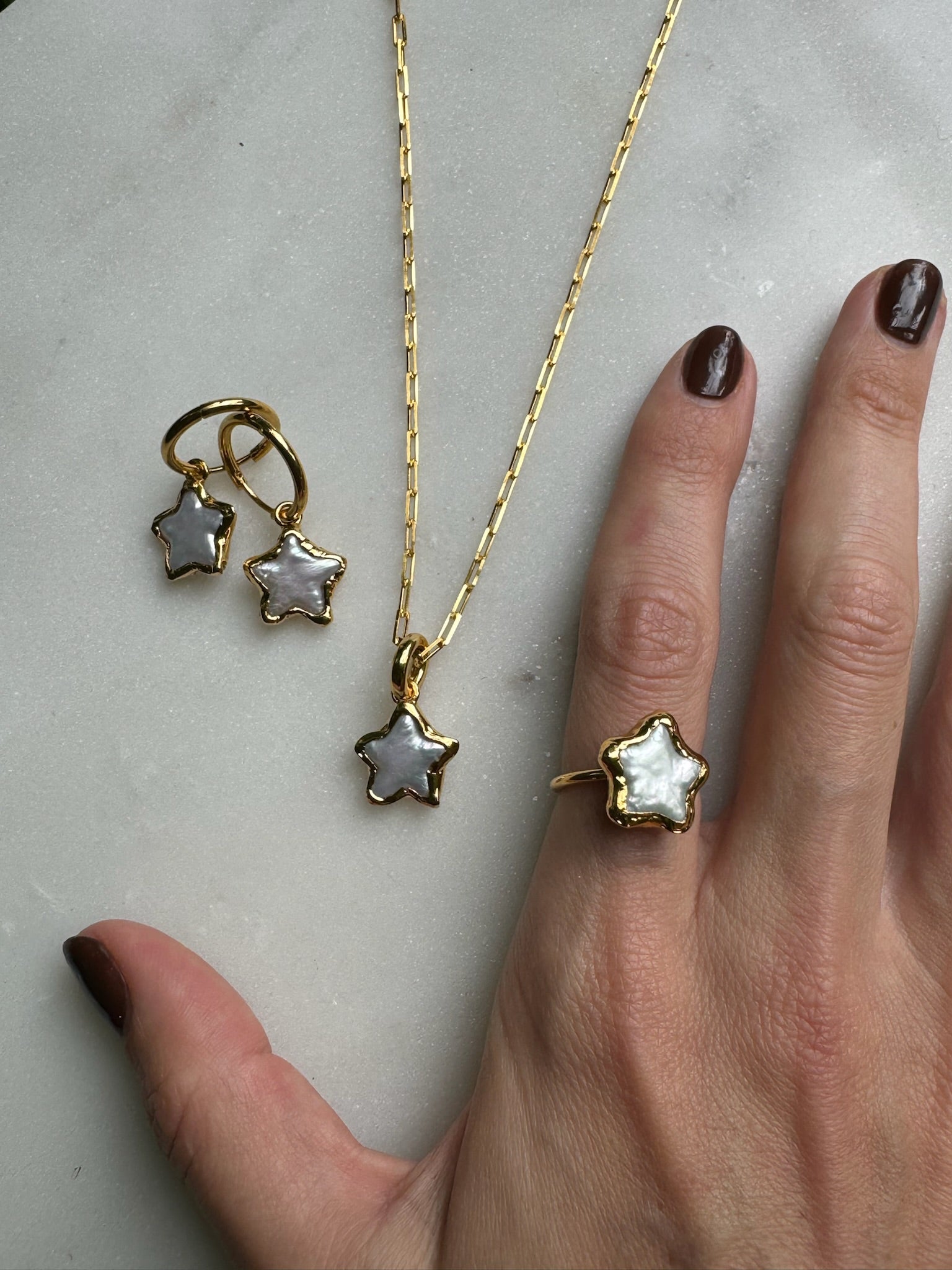 Tea & Tequila X Minka Dink London: Pearl Star Ring