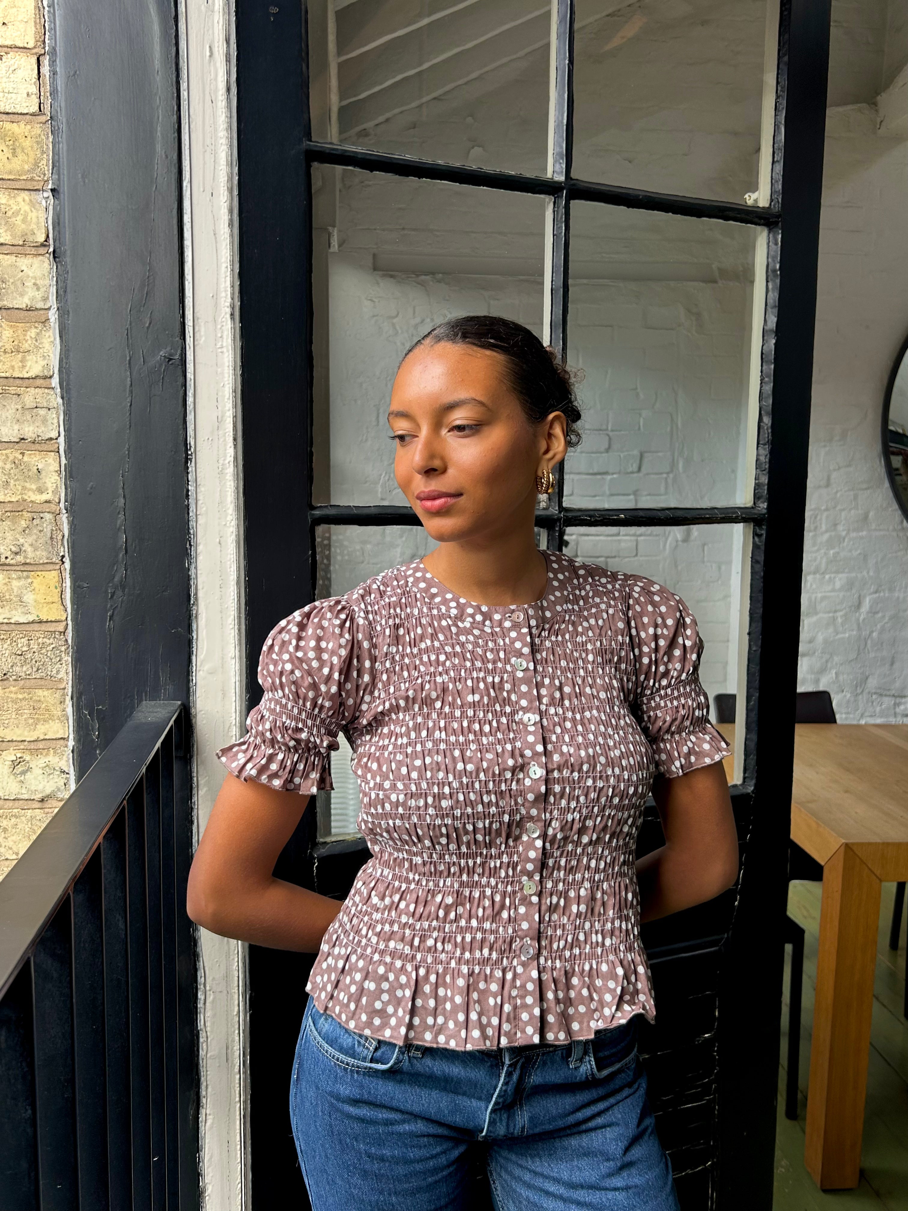 Esme Blouse - Cocoa