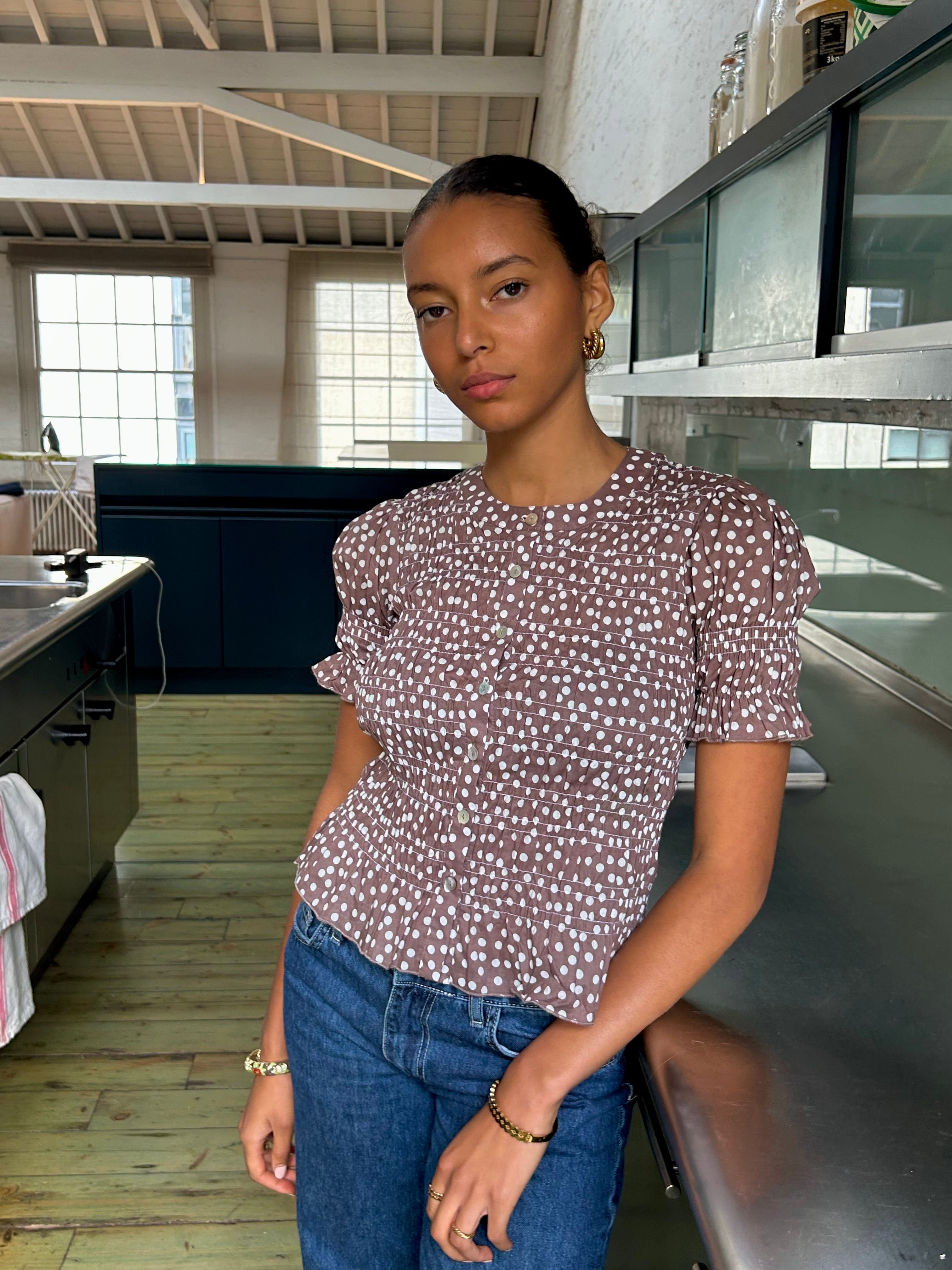 Esme Blouse - Cocoa