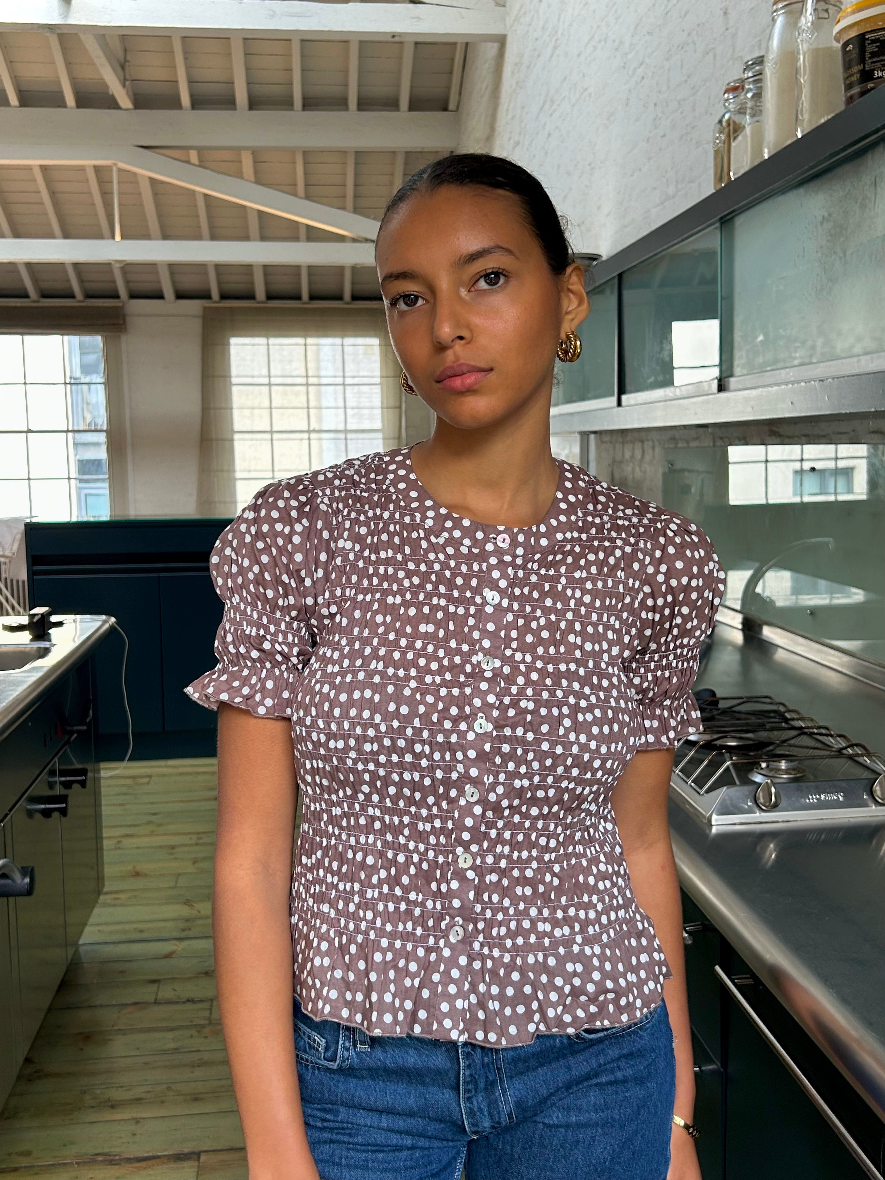 Esme Blouse - Cocoa