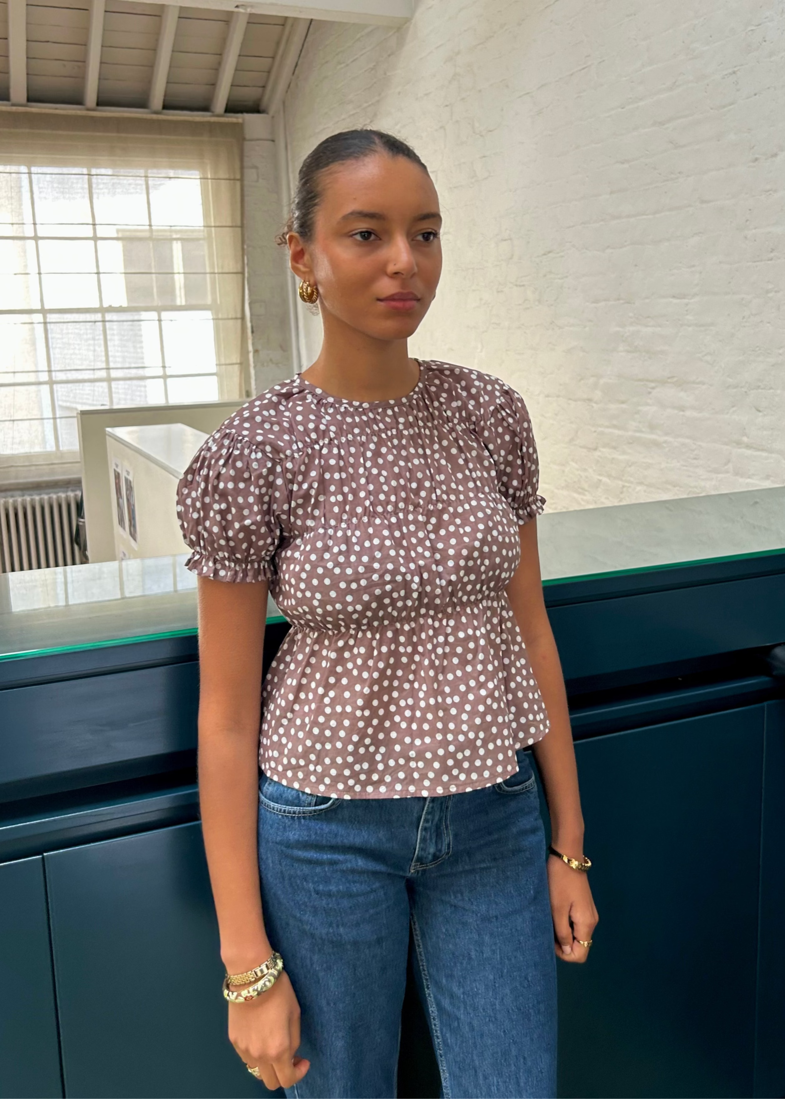 Etta Blouse - Cocoa