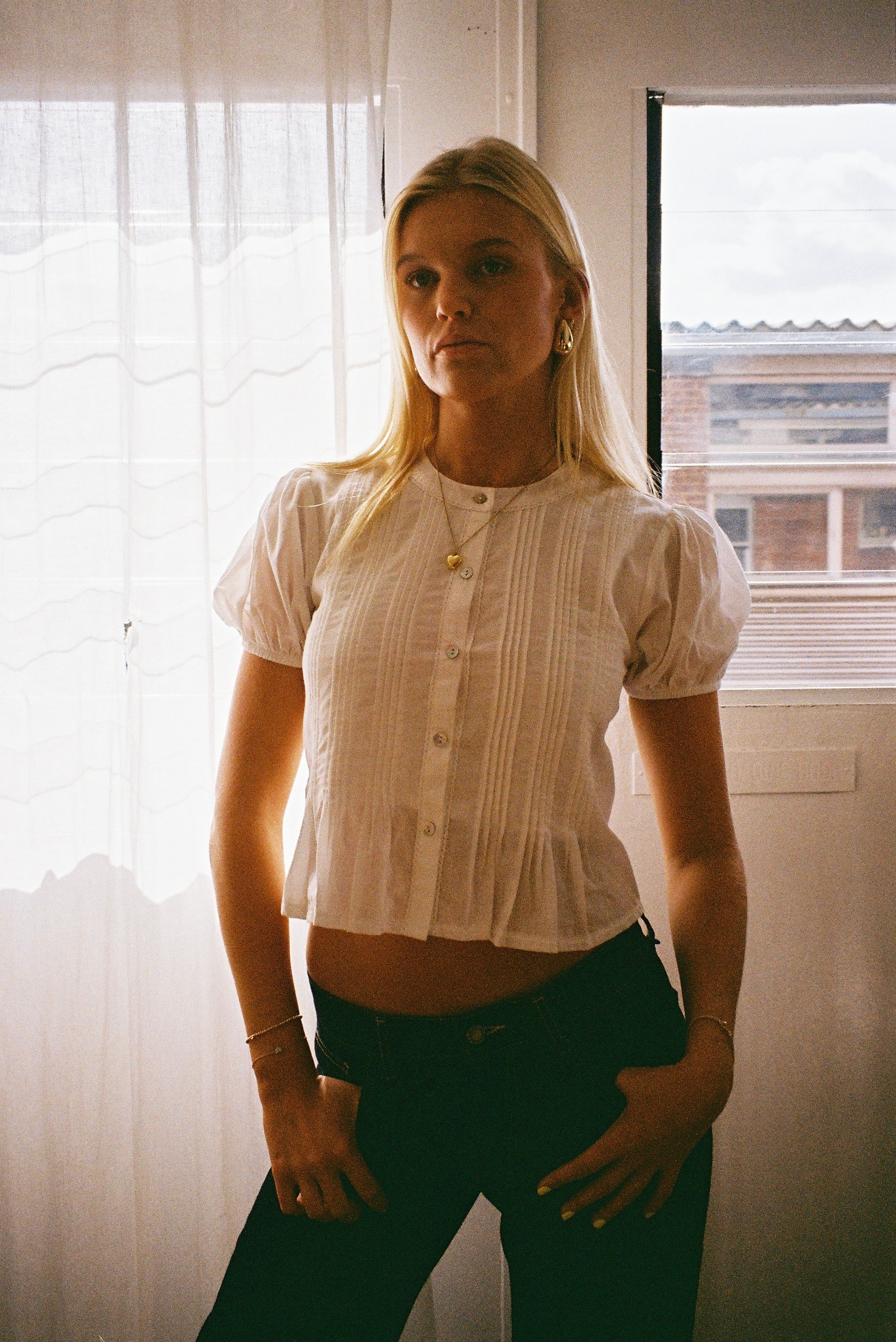 The Emma Blouse - White