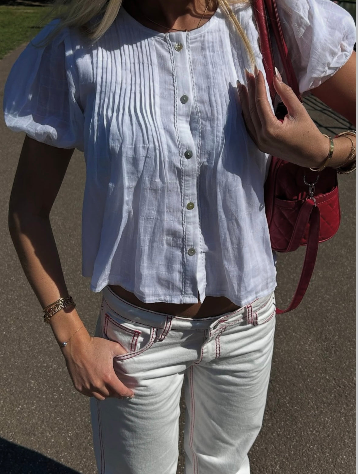 Poppy Blouse - White