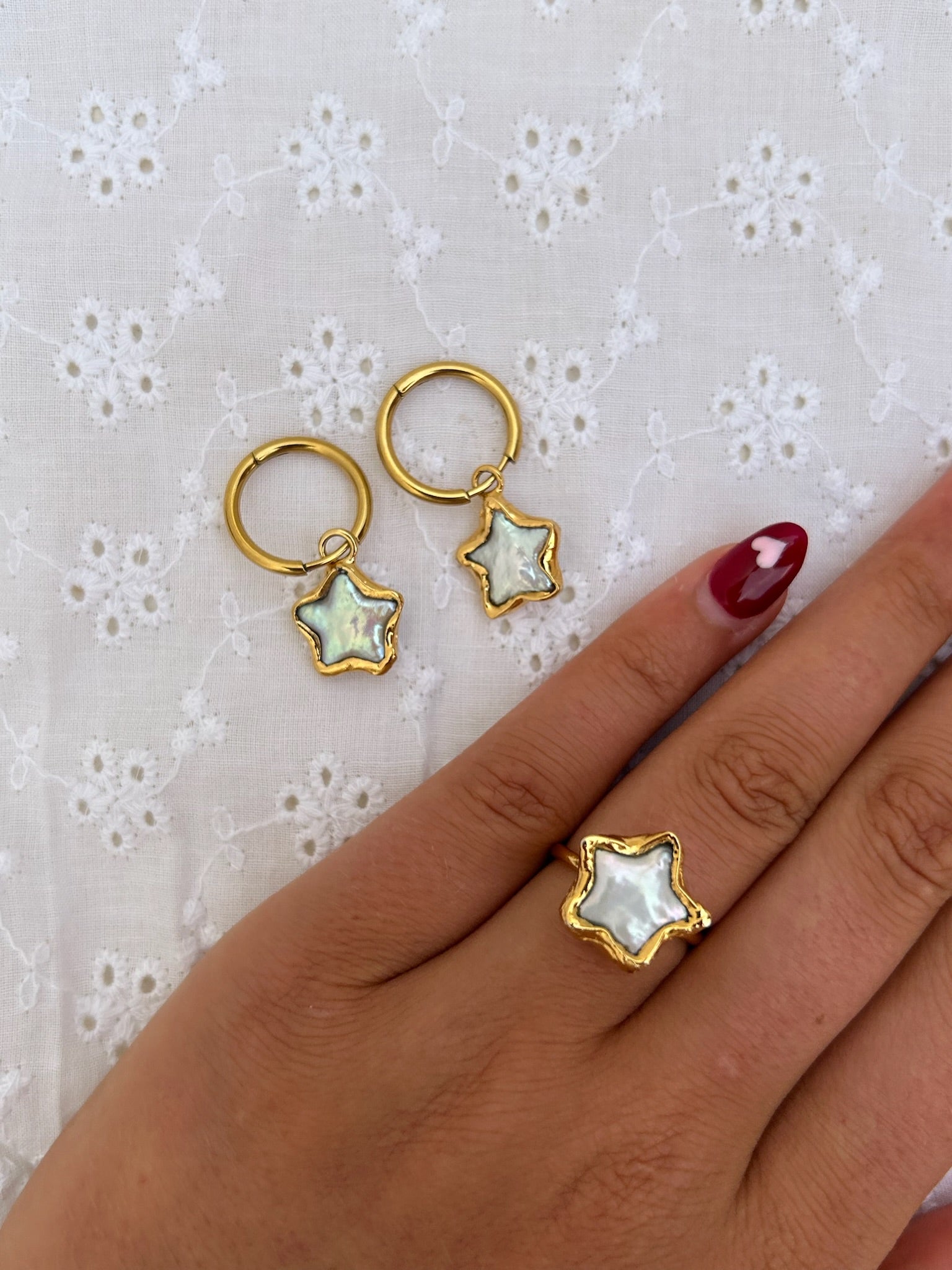 Tea & Tequila X Minka Dink London: Pearl Star Ring