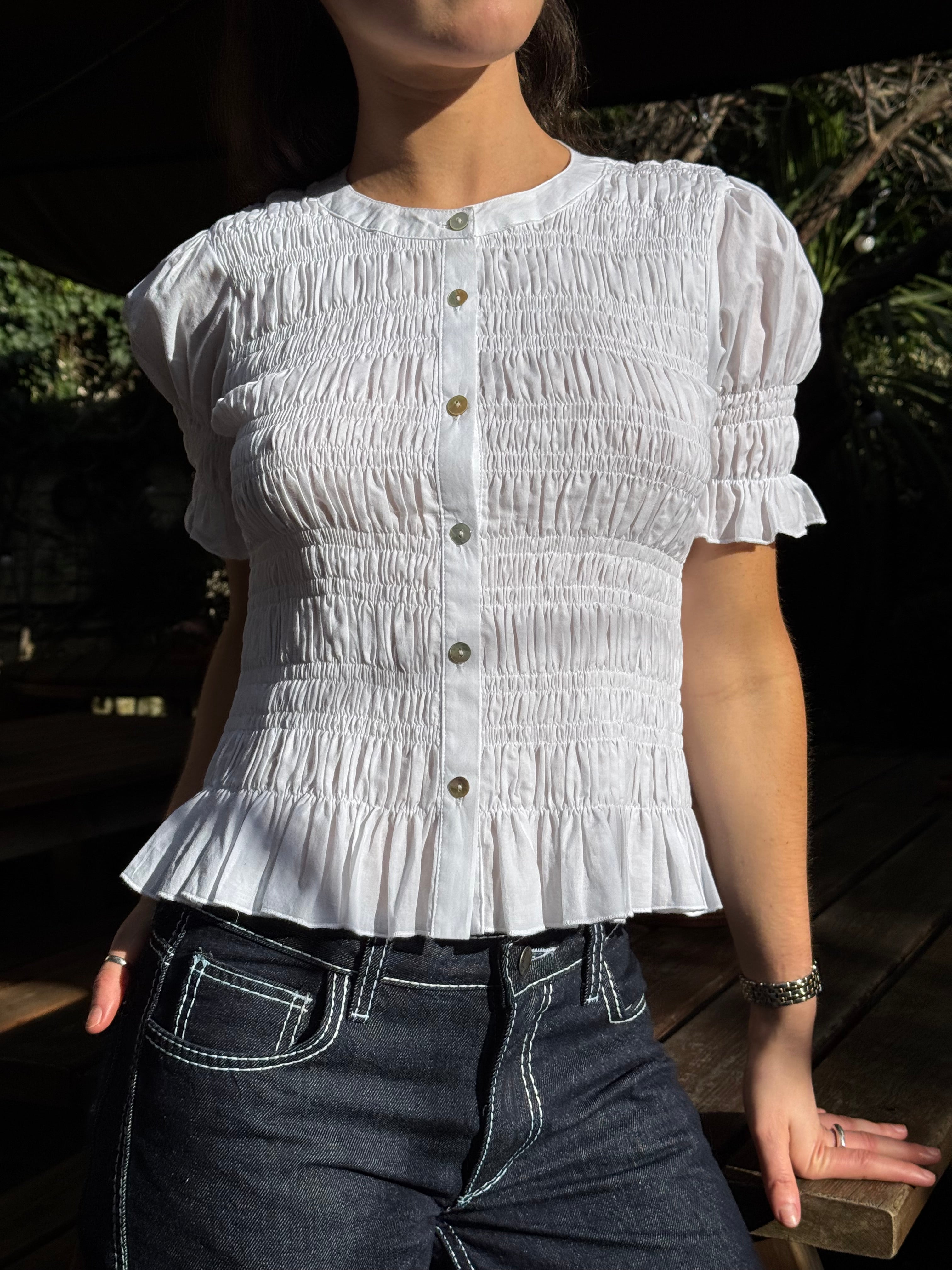 The Esme Blouse - White