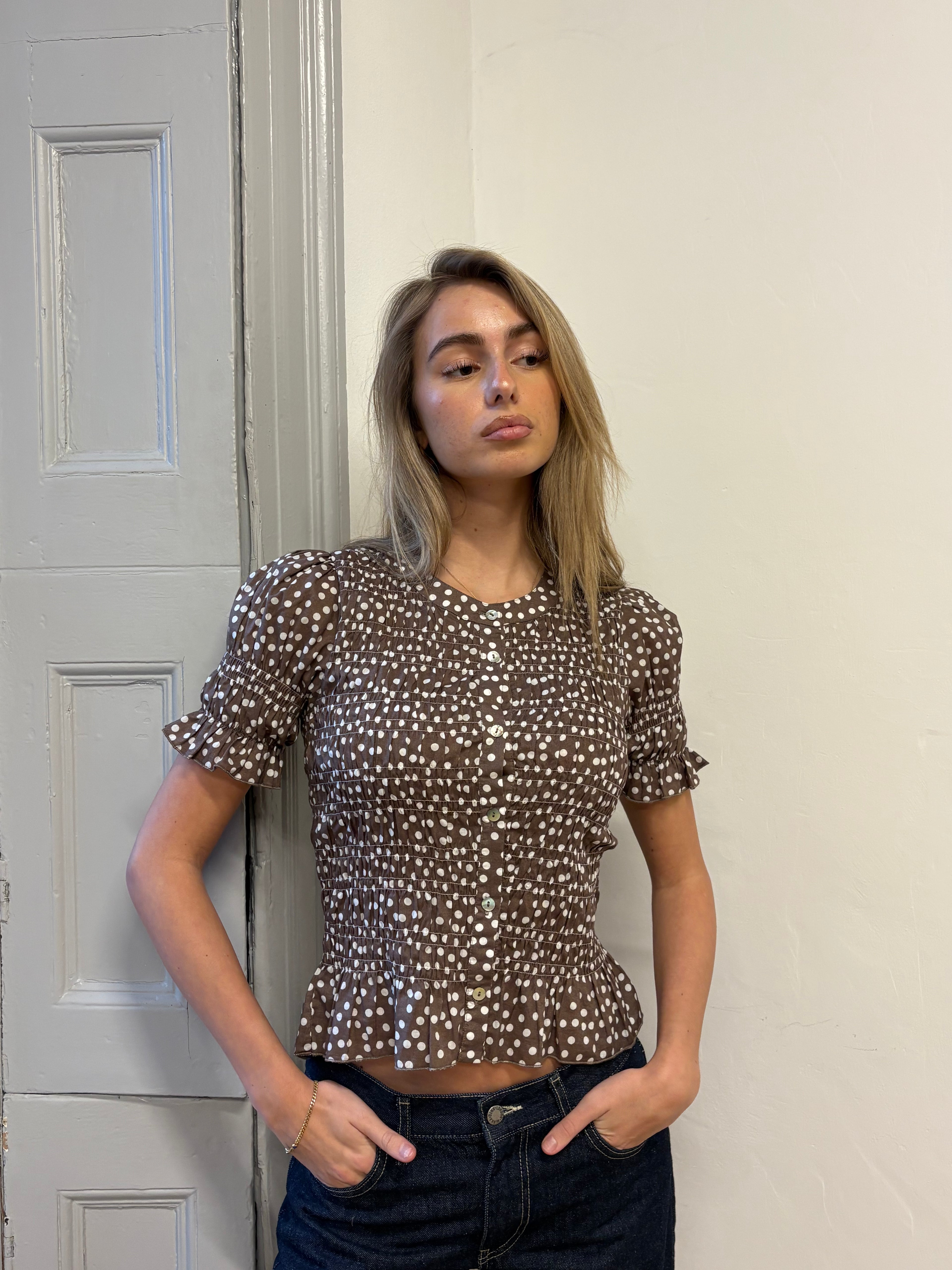 Esme Blouse - Cocoa