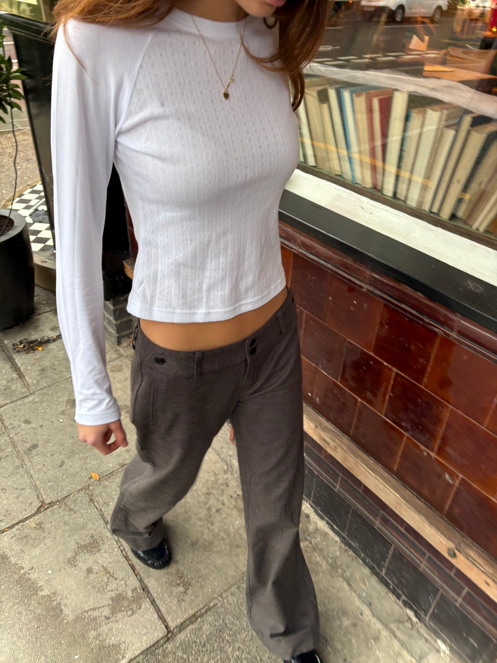 Romy Trousers - Grey Check