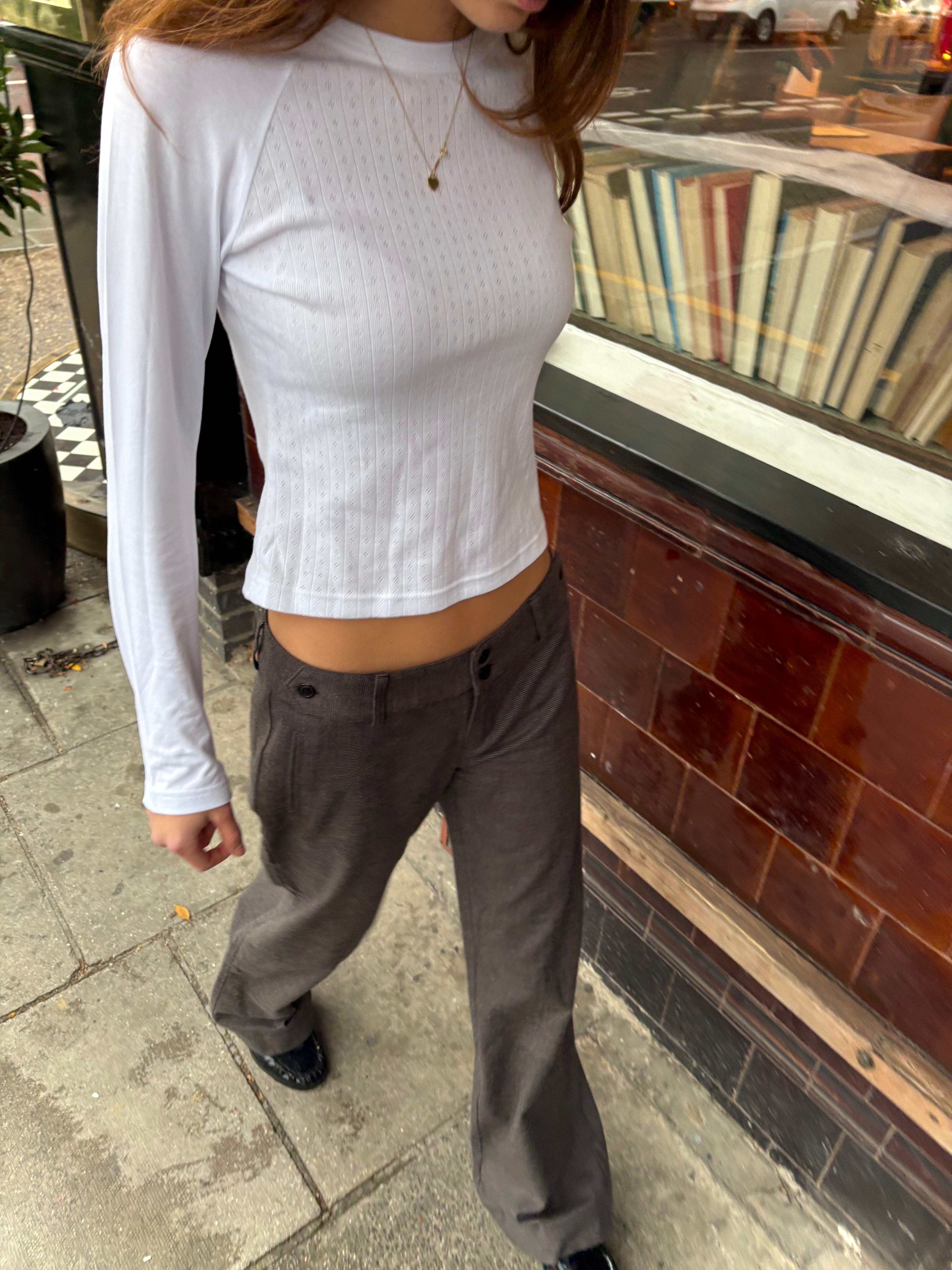 Romy Trousers - Grey Check