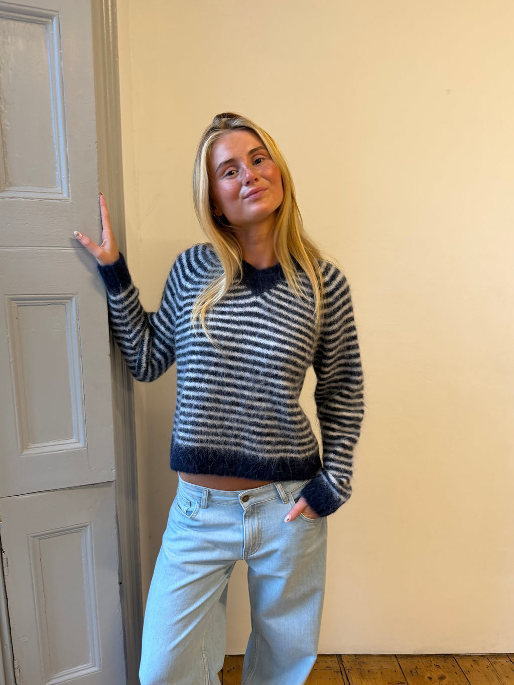 Orla Jumper - Navy Stripe