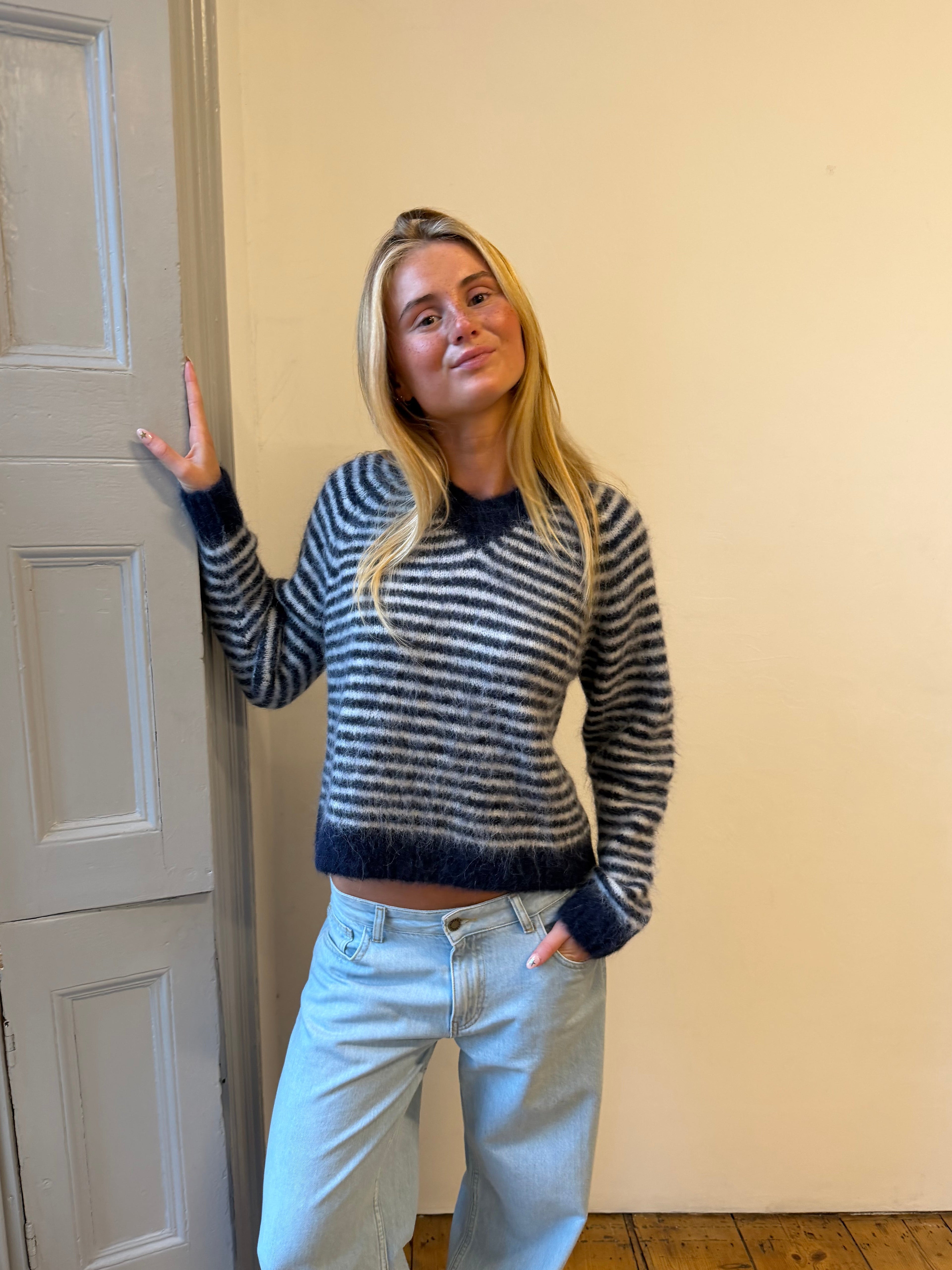 Orla Jumper - Navy Stripe