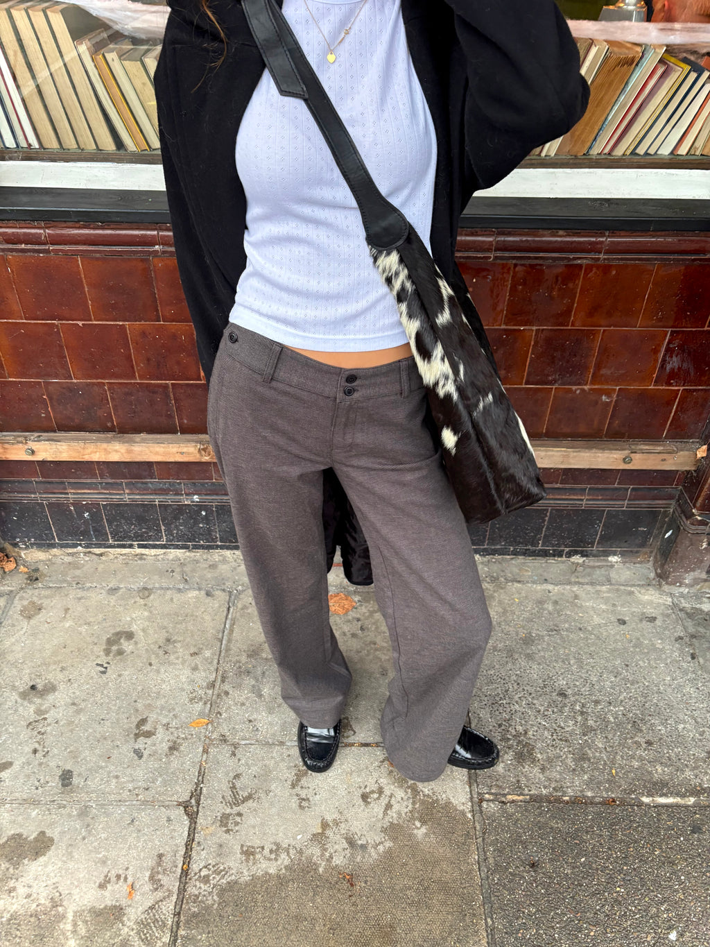 Romy Trousers - Grey Check