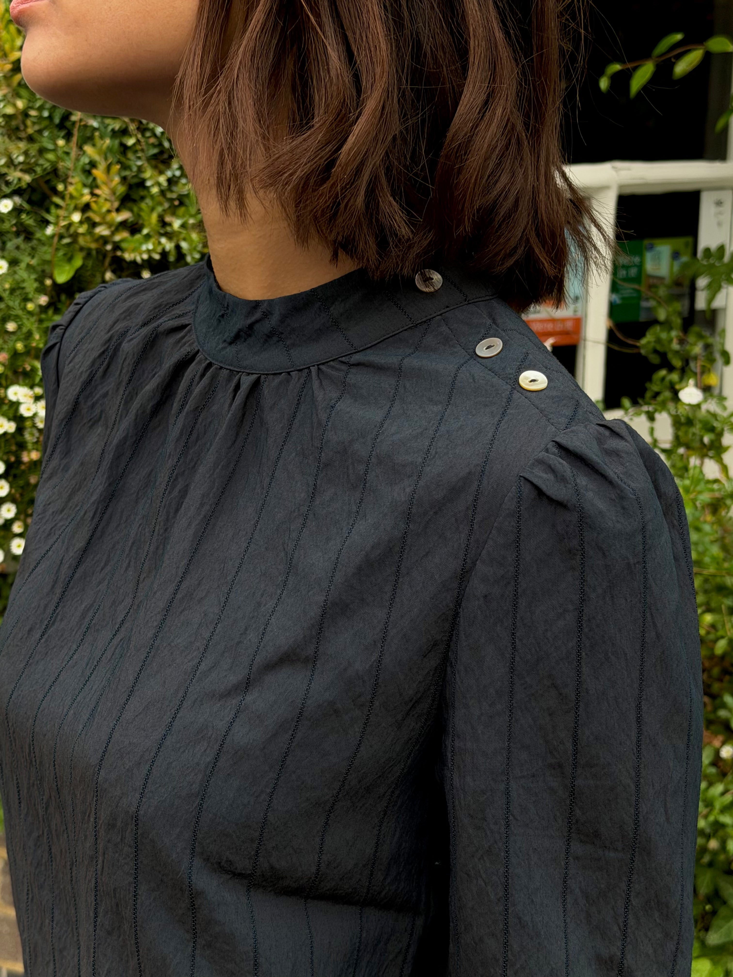 Bria Blouse - Navy