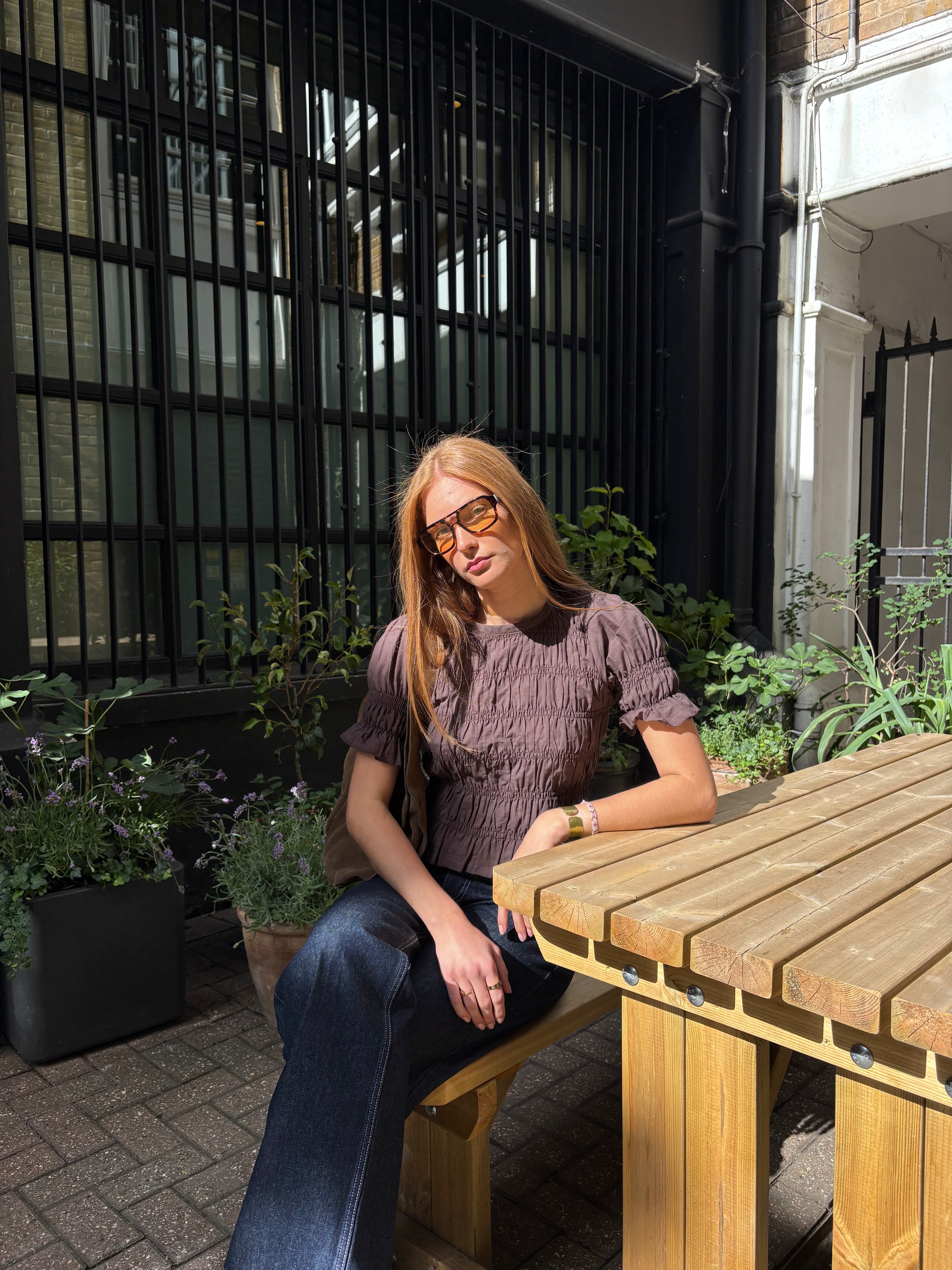 Emmie Blouse - Brown