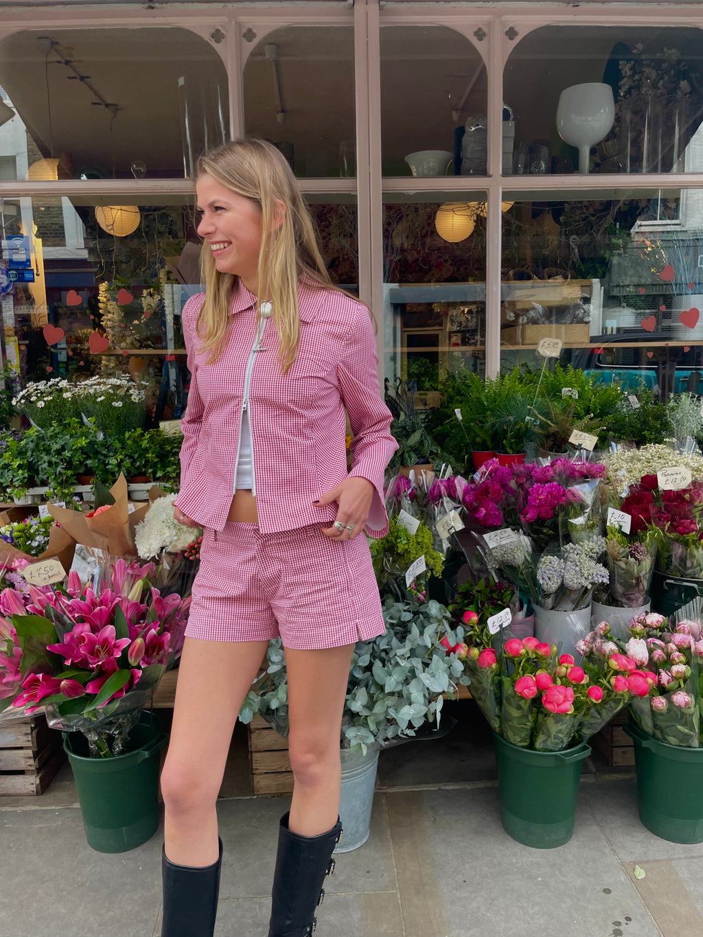 The Polly Jacket - Red Gingham