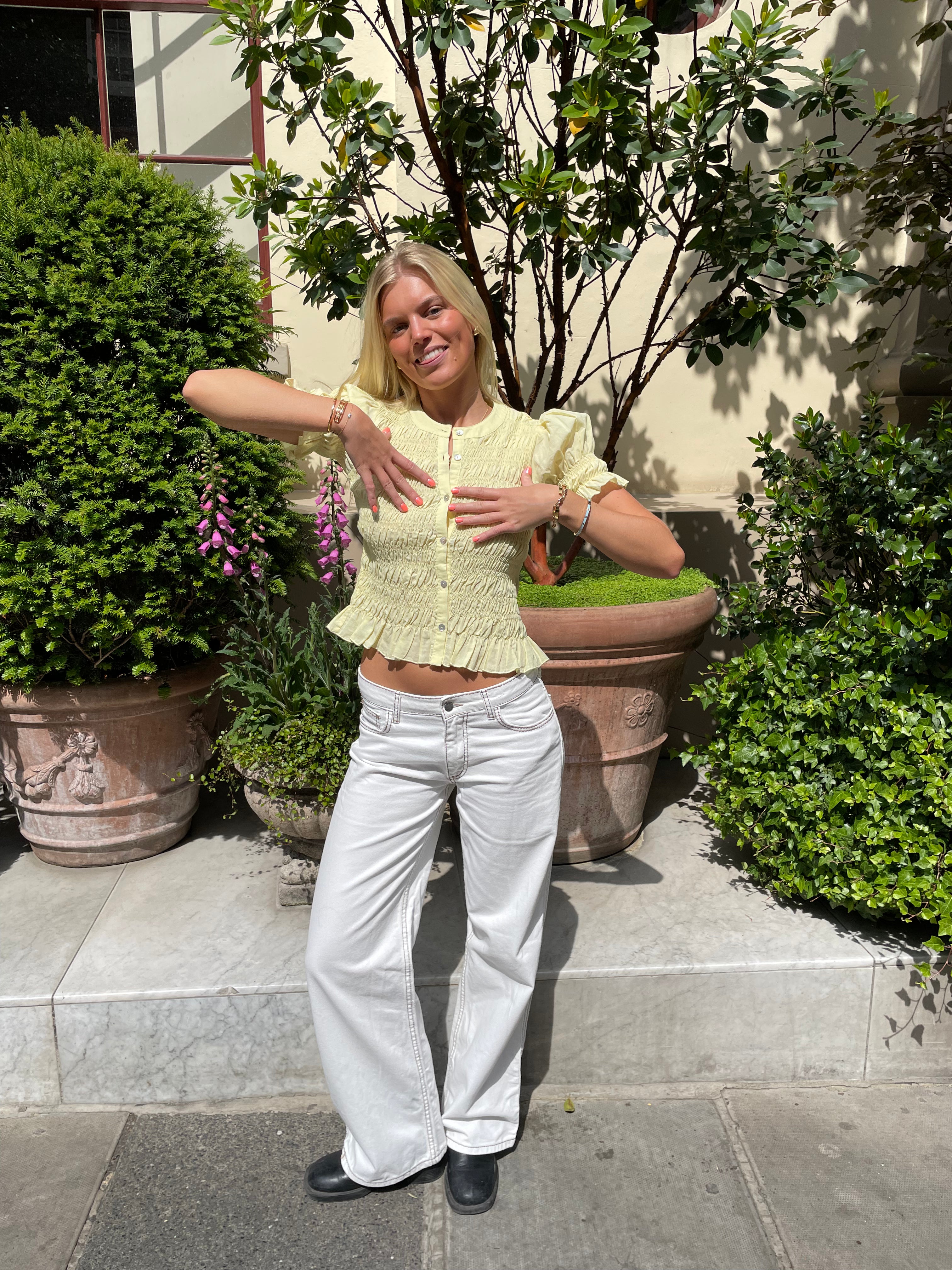 The Esme Blouse - Lemon