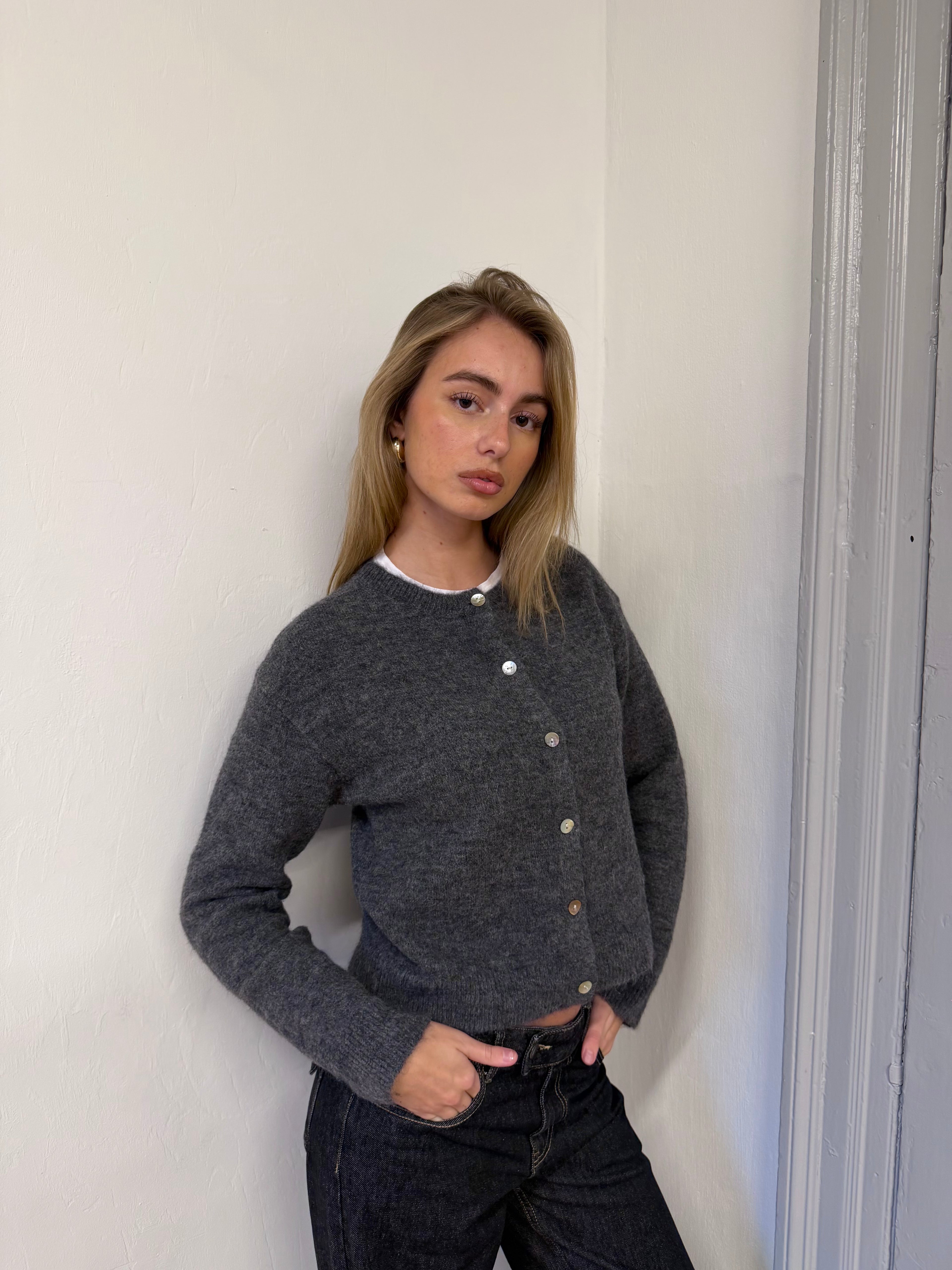 Elsa Cardigan - Dark Grey