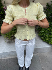 The Esme Blouse - Lemon