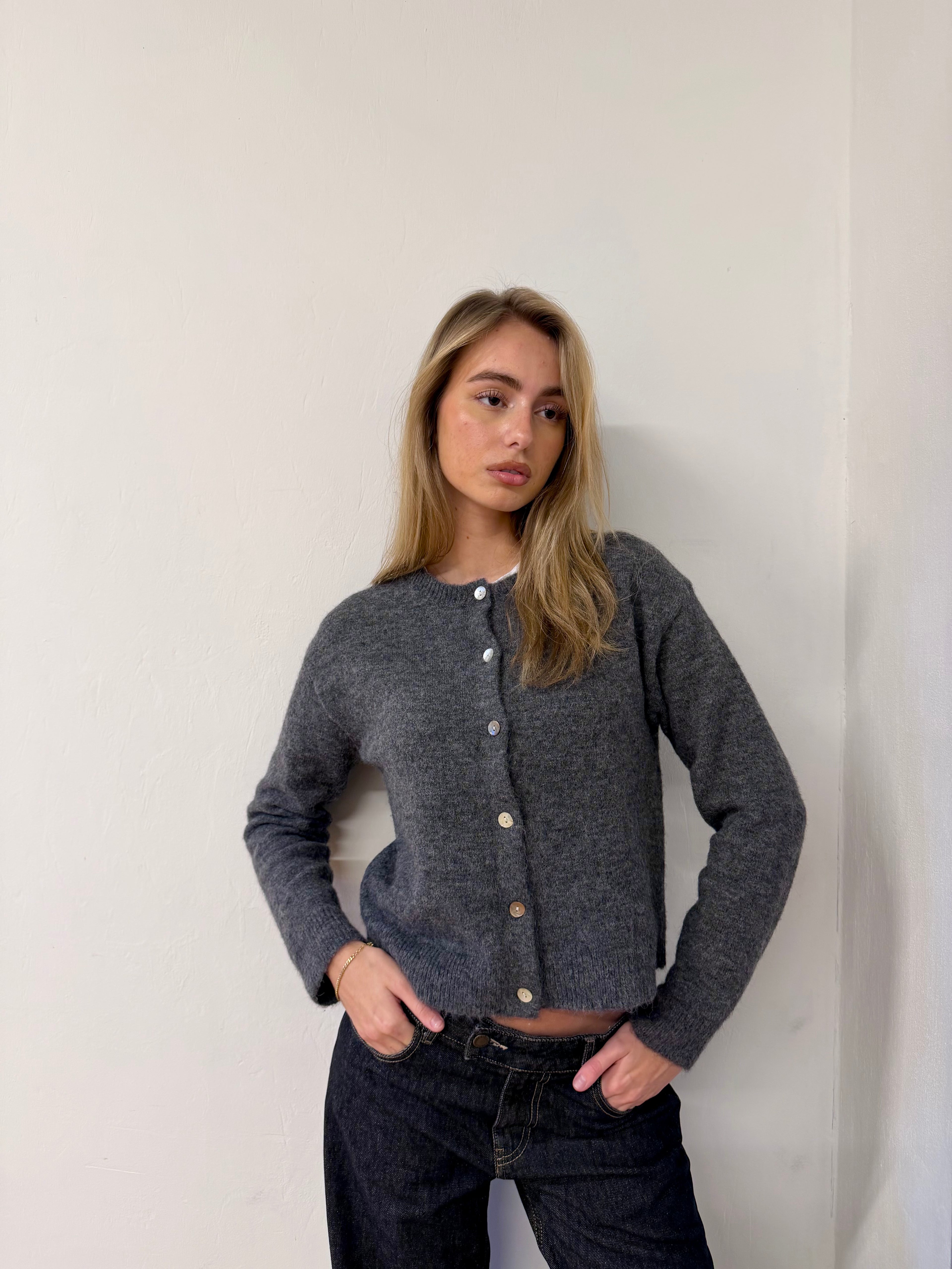 Elsa Cardigan - Dark Grey
