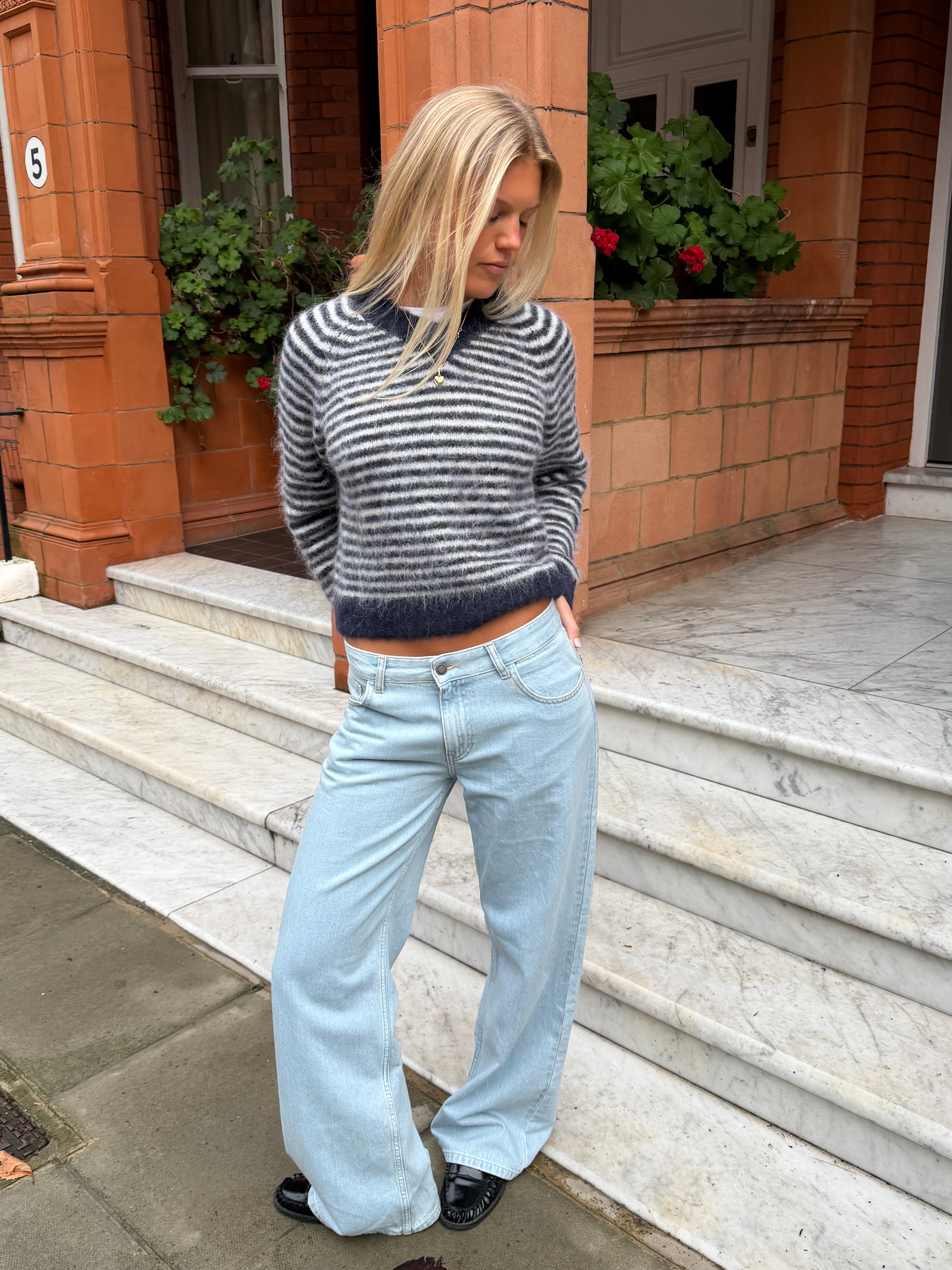 Orla Jumper - Navy Stripe