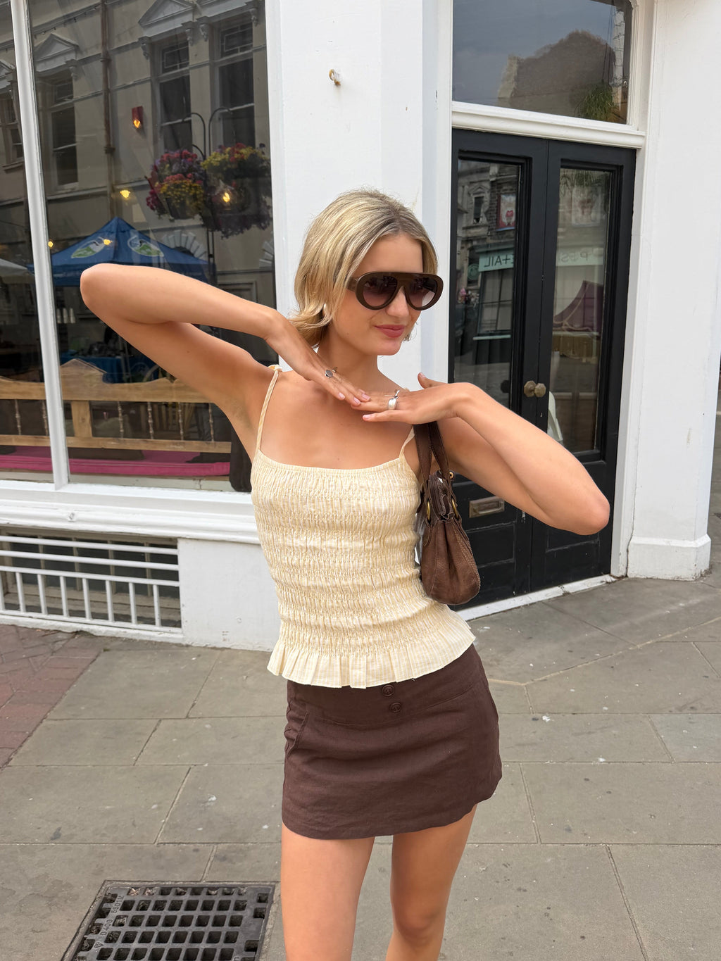 Margot Mini Skirt - Brown