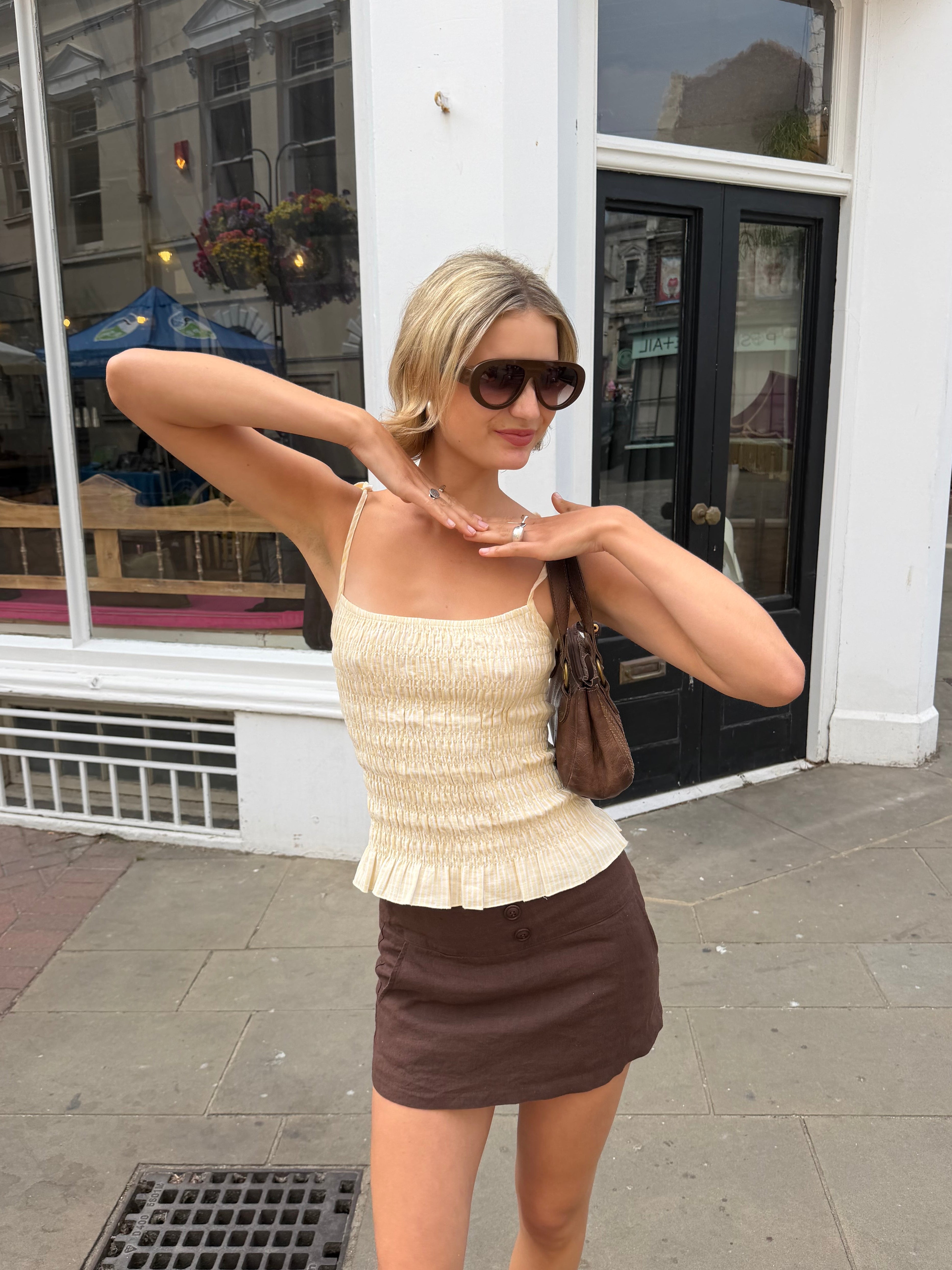 Margot Mini Skirt - Brown