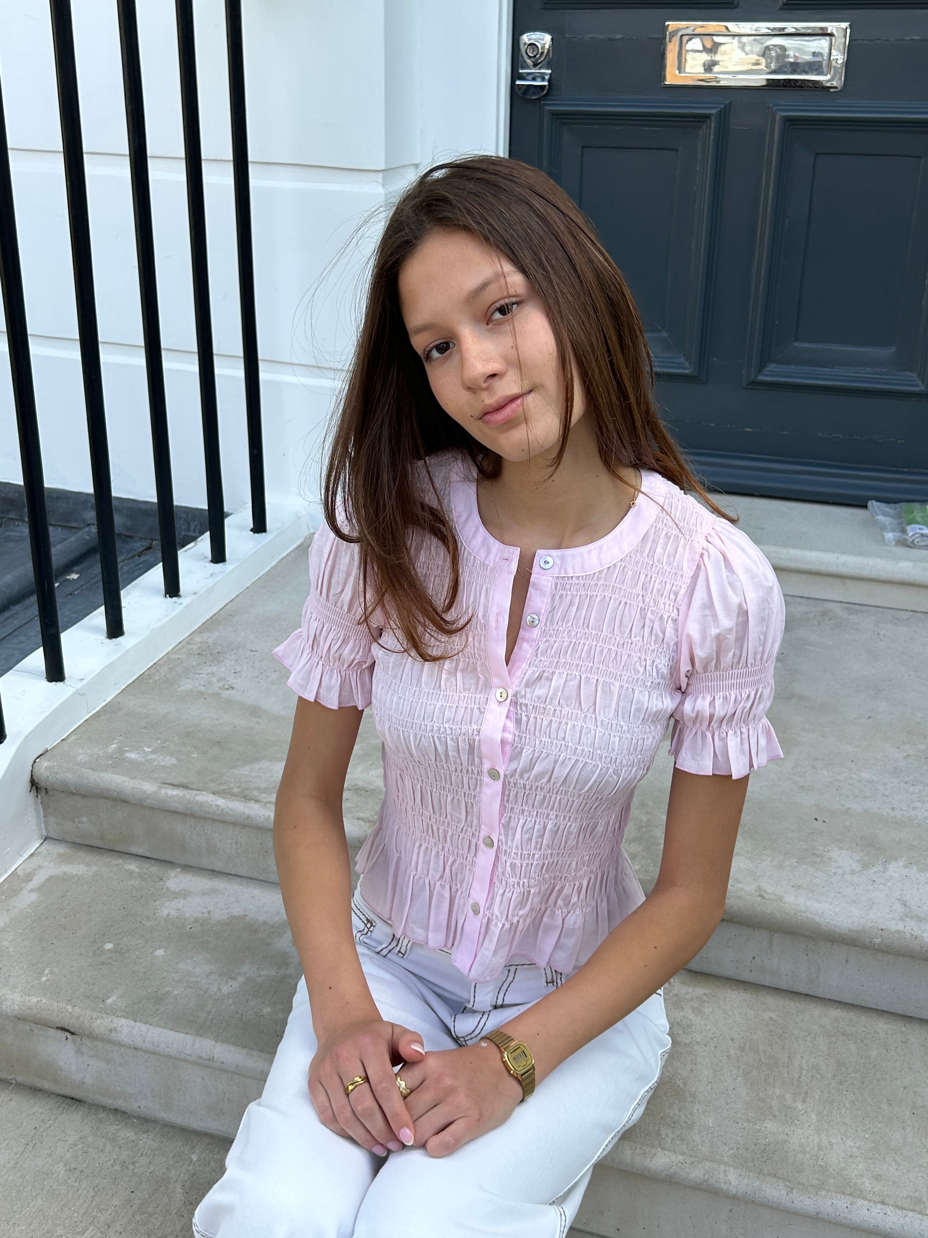 The Esme Blouse - Pink
