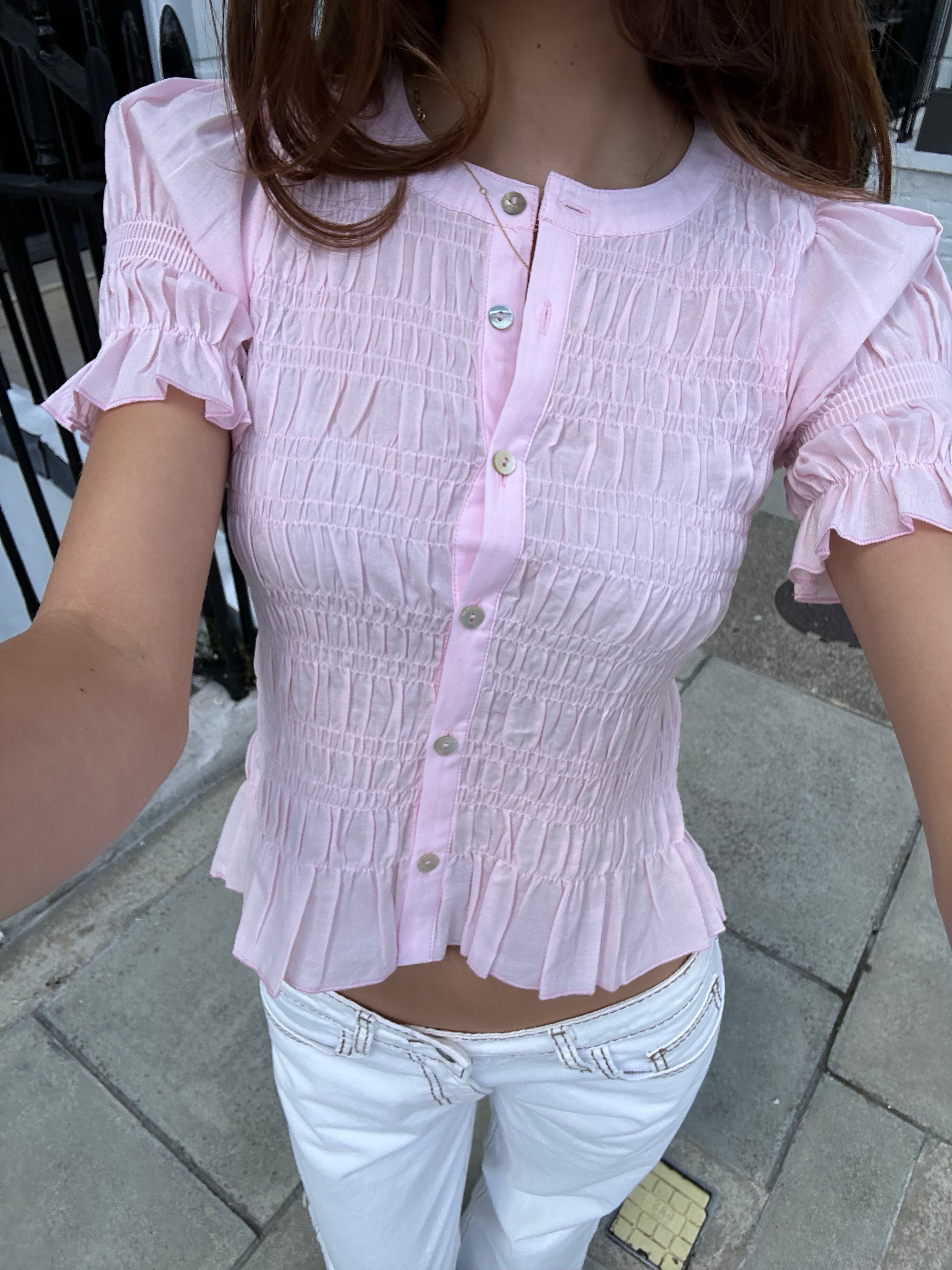 The Esme Blouse - Pink