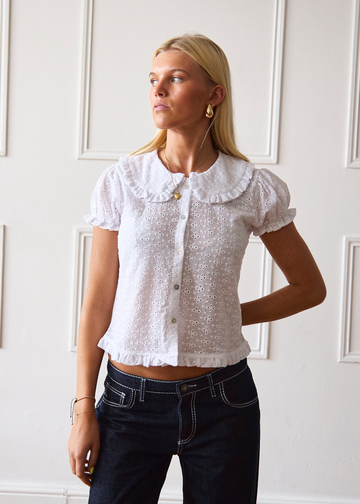 The Bonnie Blouse - White