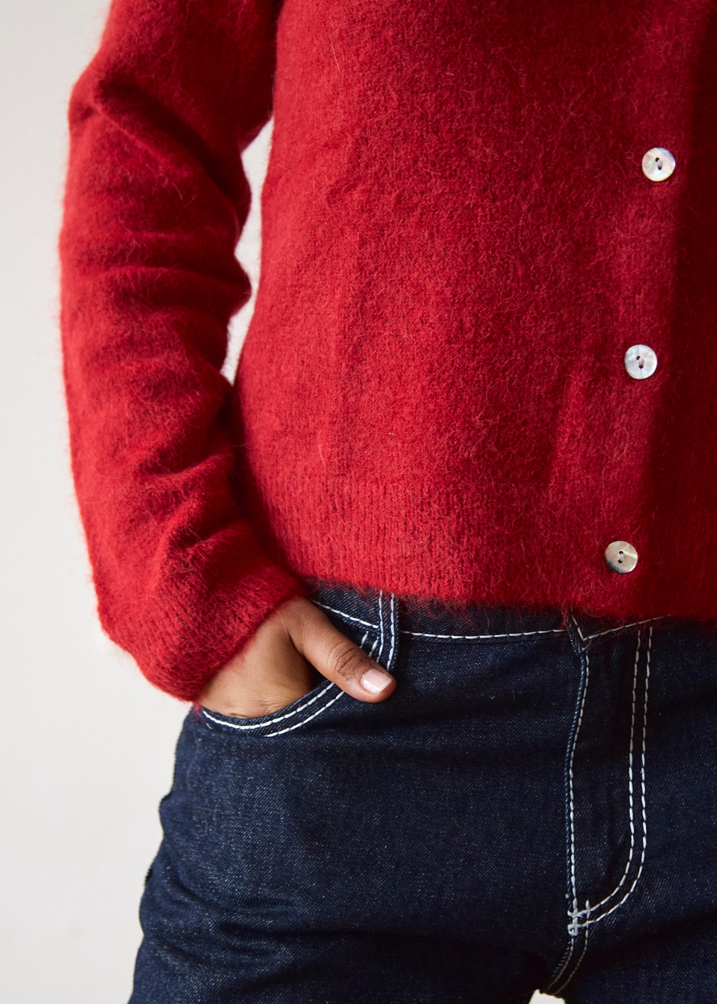 The Elsa Cardigan - Red