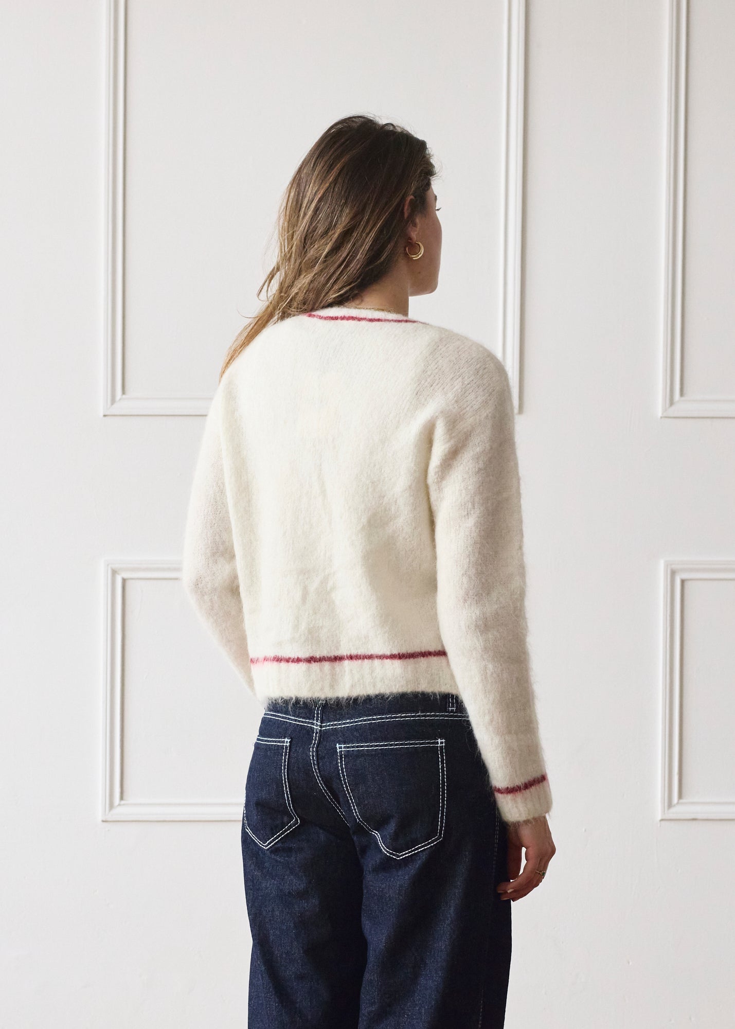 Dual Zip Jumper - Cream