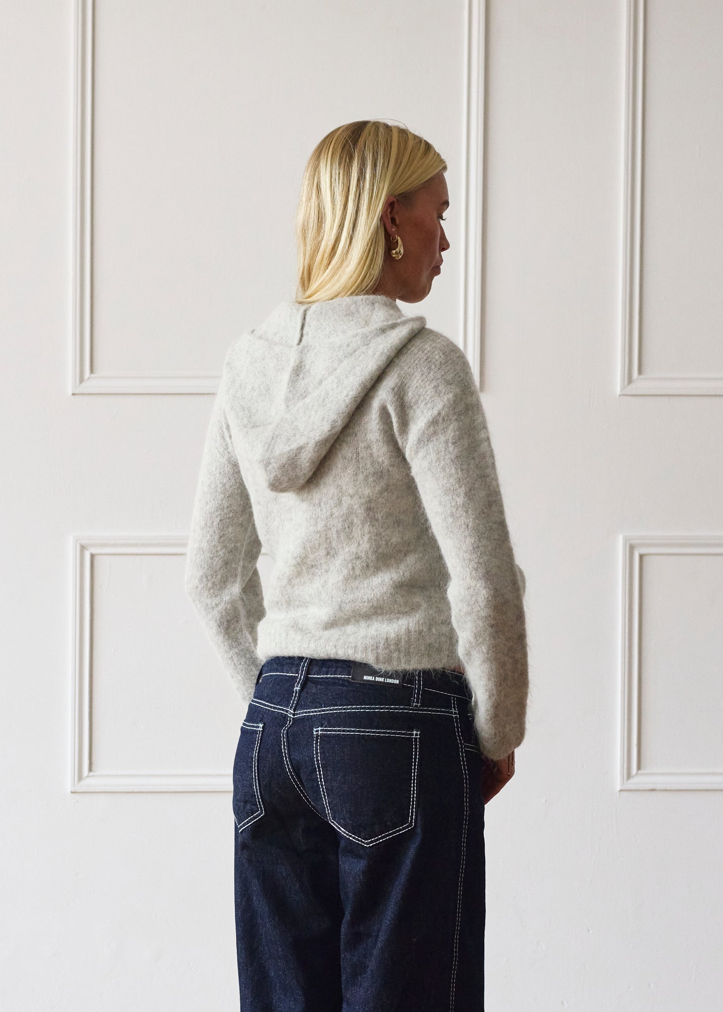 Dual Zip Hoodie - Light Grey