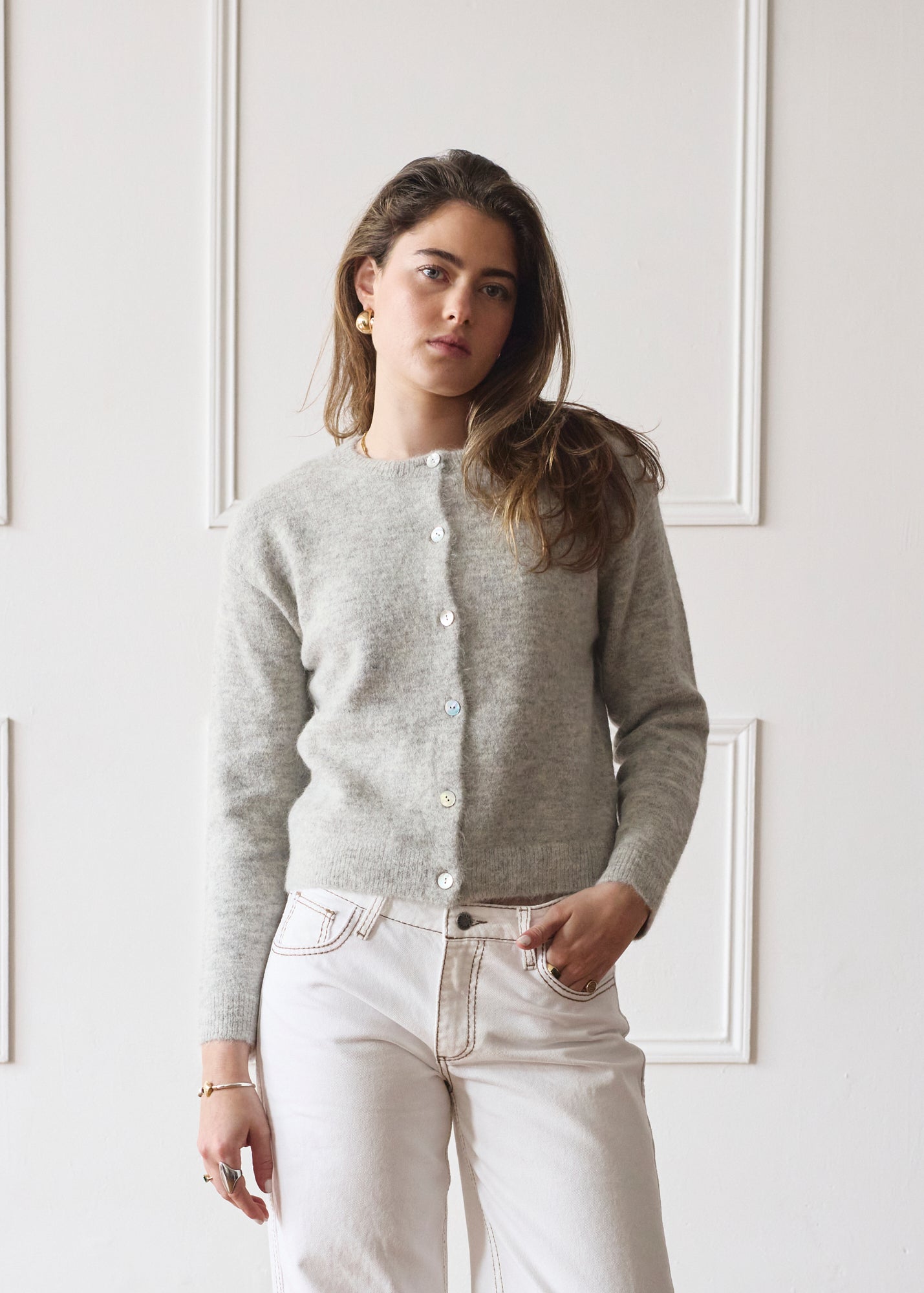 Elsa Cardigan - Light Grey